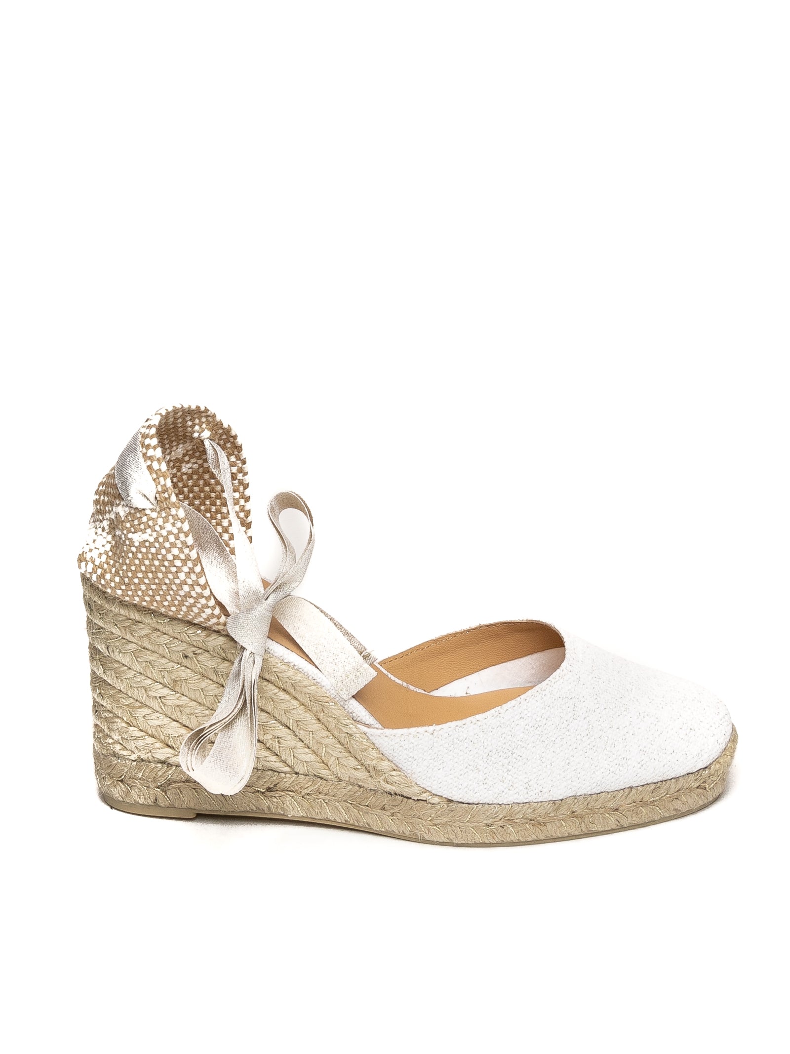 CASTANER Espadrillas carina bianco/oro CARINA 021767 METALIZADO-4078