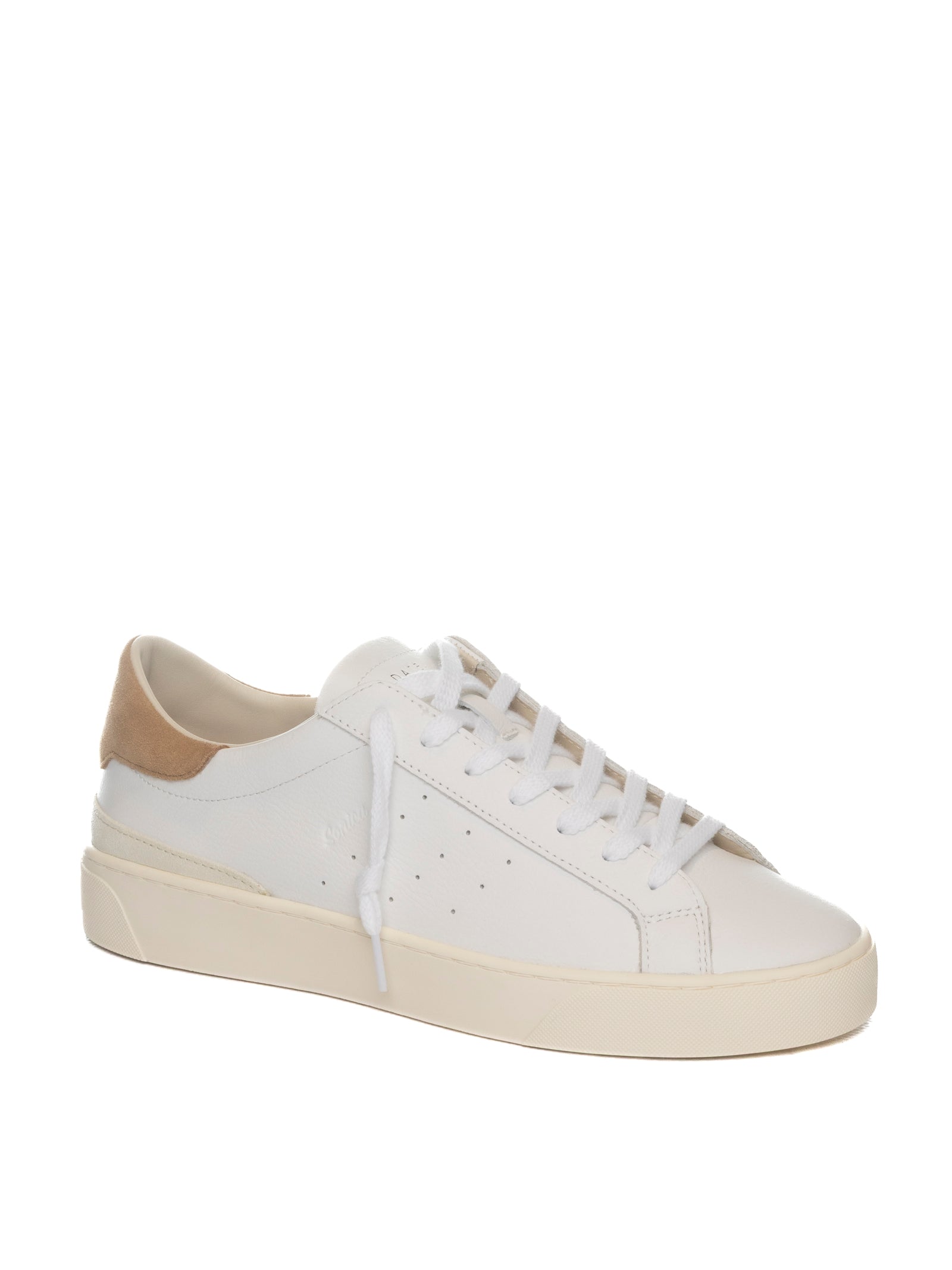 D.A.T.E. Sneaker sonica bianco/beige SONICA CALF-WHI/BEIGE