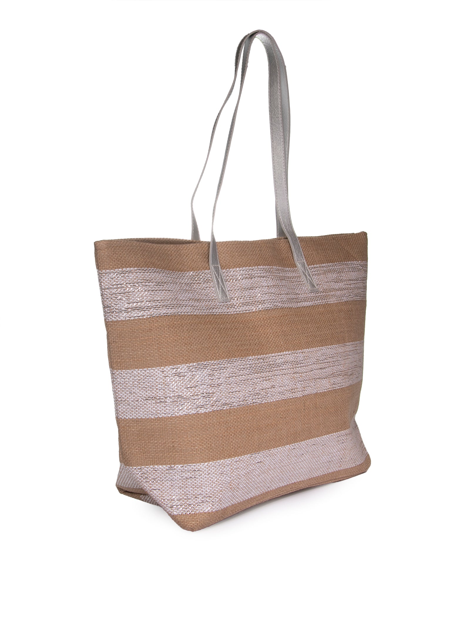 HATYOU Shopping raffia argento BP0302 LUREX-ARGENTO