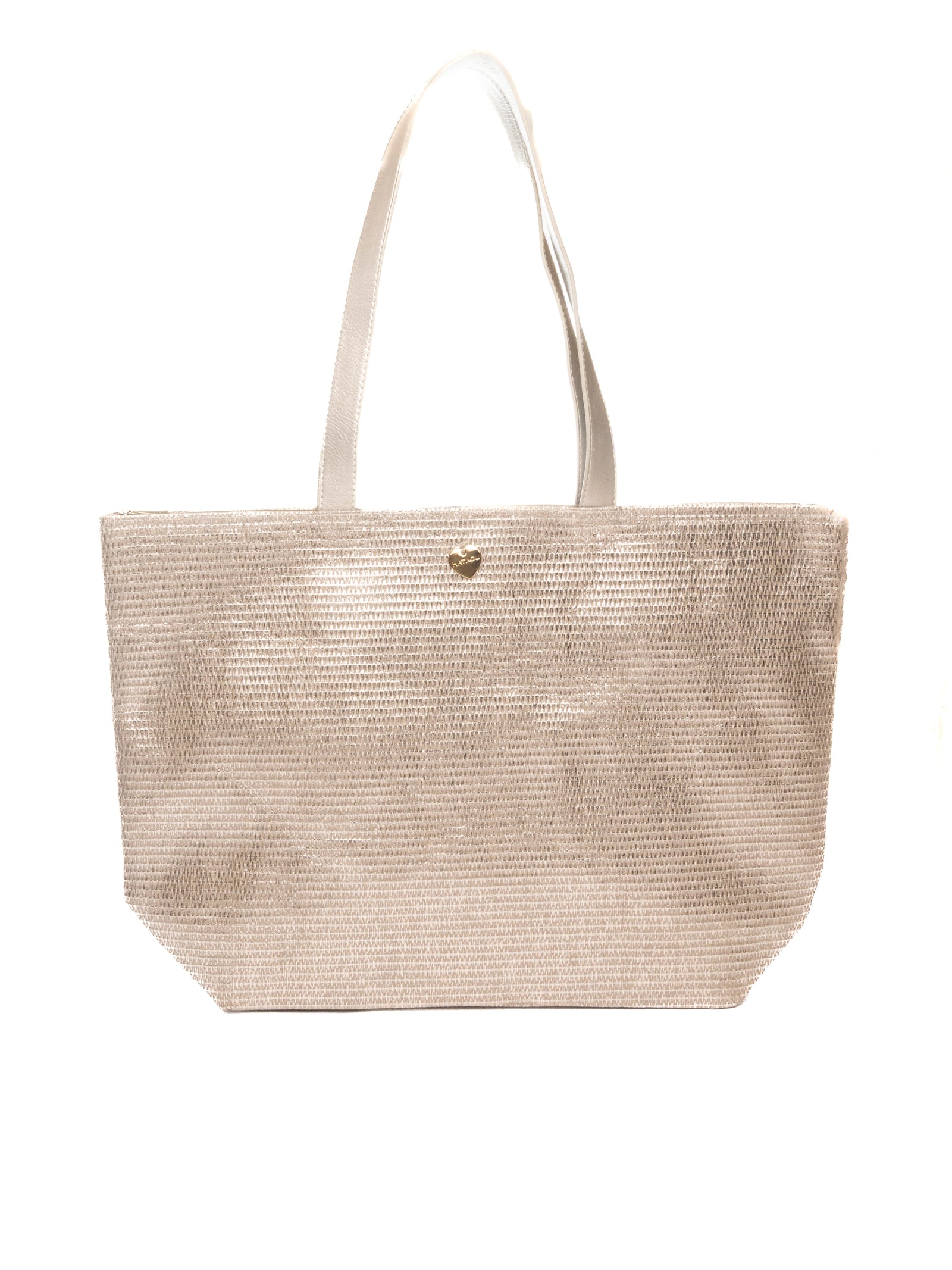 HATYOU Shopping raffia argento BP0319 LAMINATO-ARGENTO