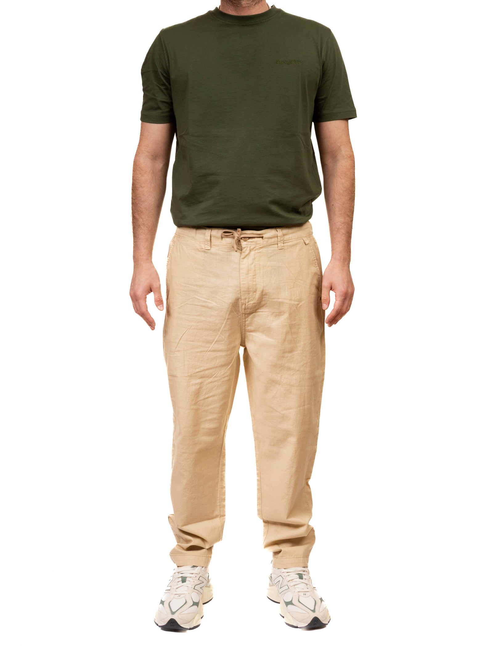 IMPURE pantalaccio miles beige MILES LINO-C68