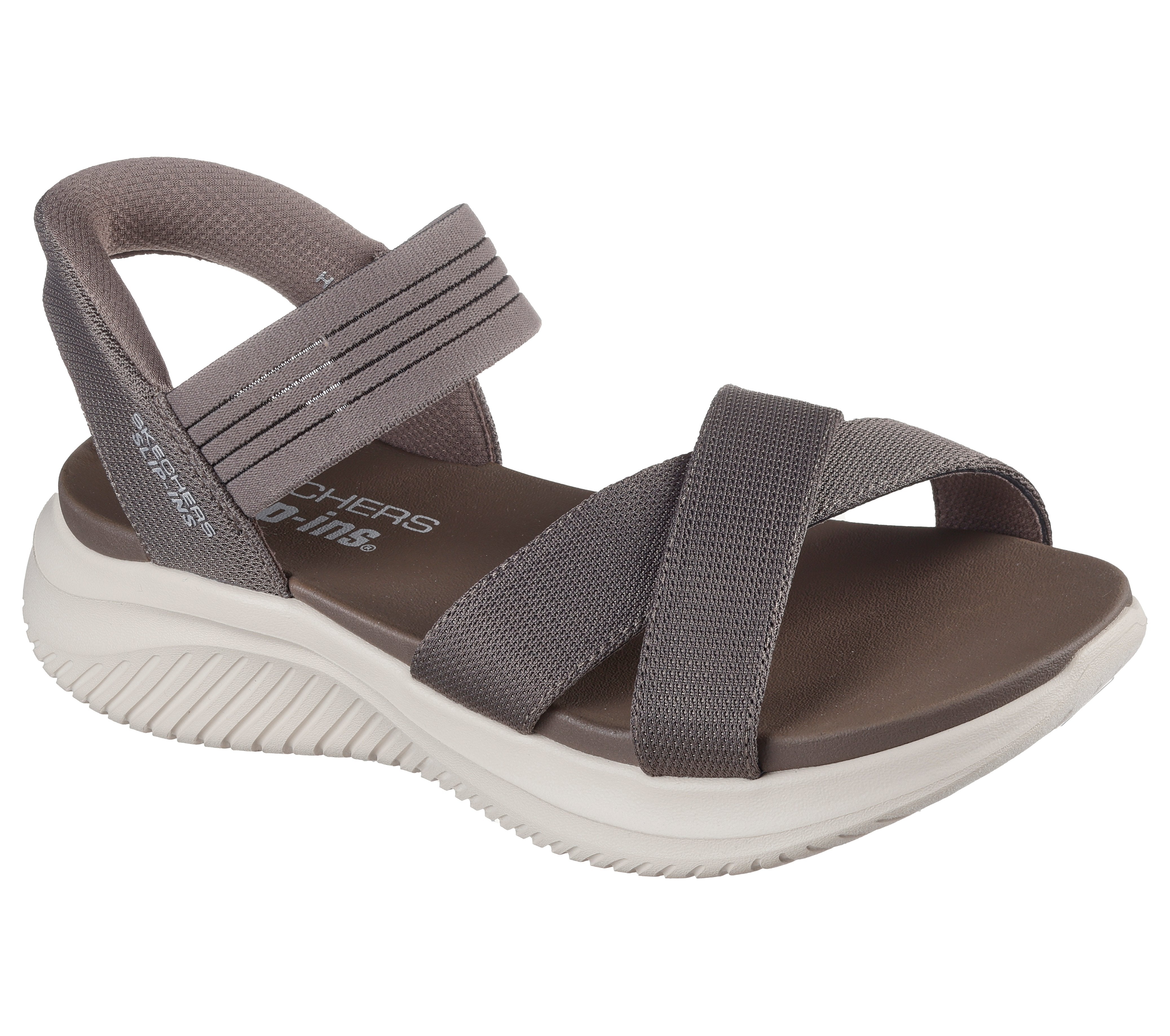 SKECHERS Sandalo ultra flex taupe 119975 ULTRAFLEX-DKTP