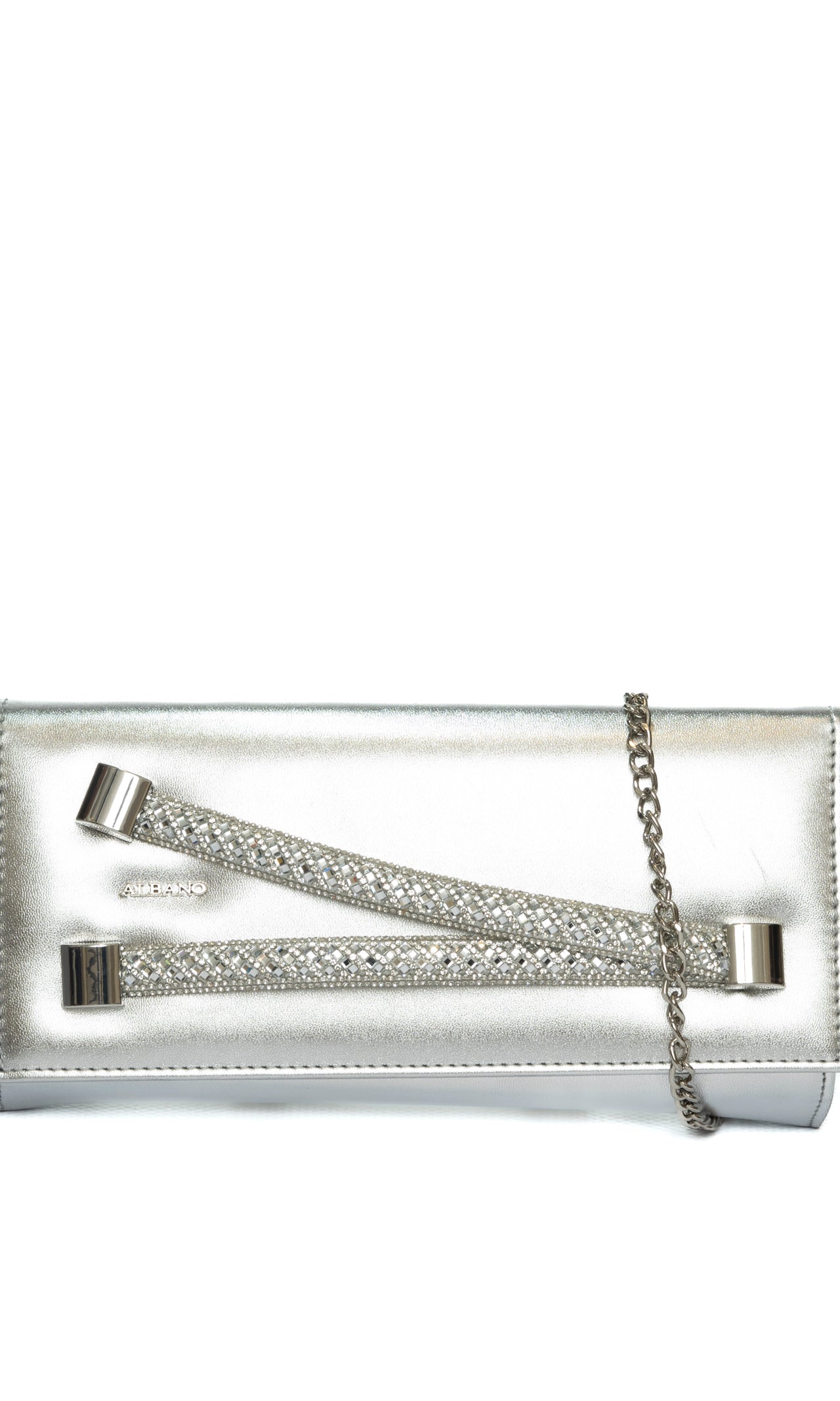 ALBANO borsa mini metal argento A1029 METAL-ARGENTO
