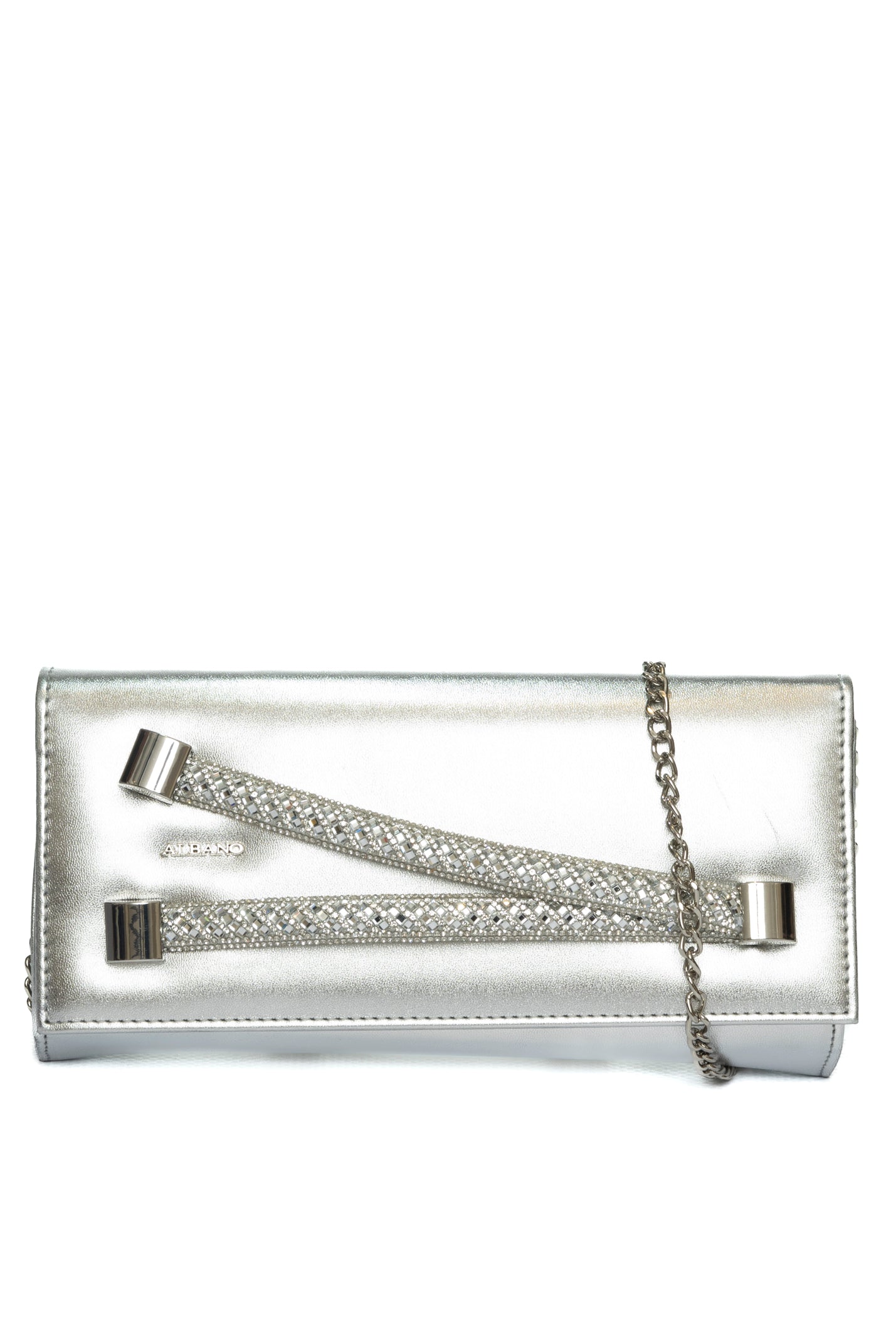ALBANO borsa mini metal argento A1029 METAL-ARGENTO