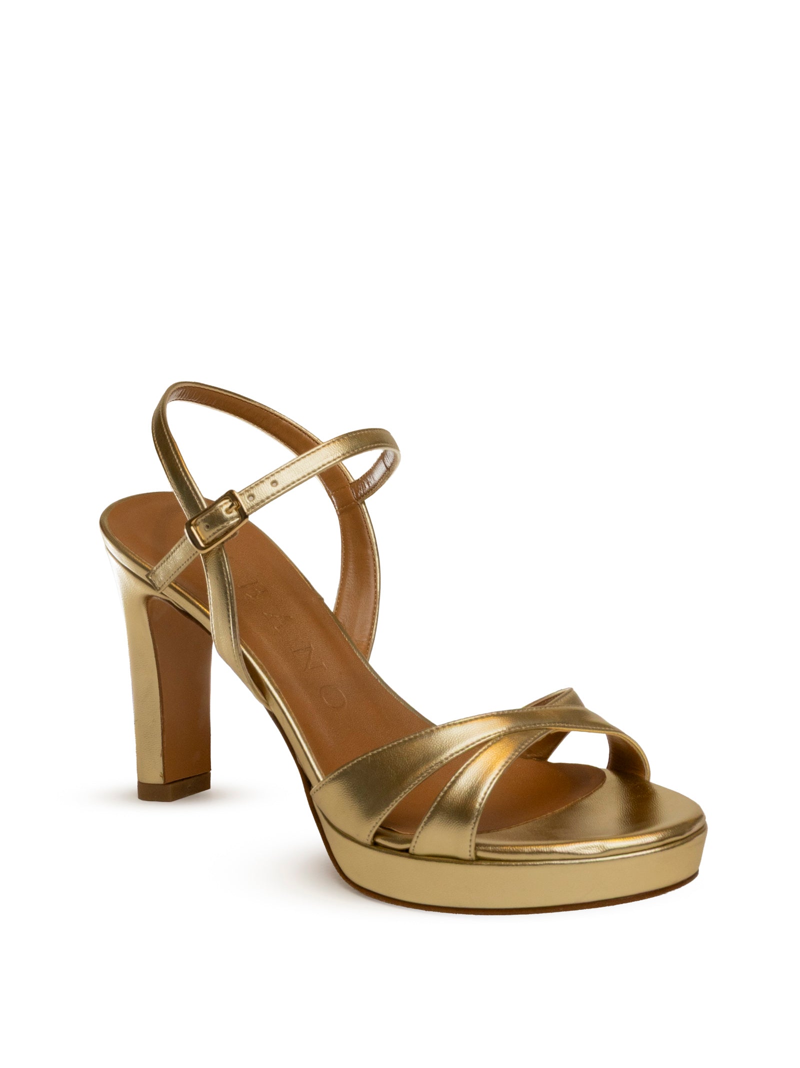 ALBANO sandalo pelle platino 412 SOFT-PLAT
