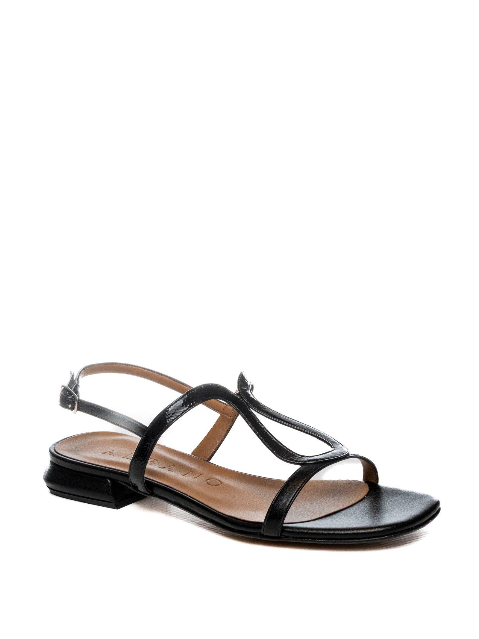 ALBANO Sandalo pelle nero 431 SOFT/NAP-NERO