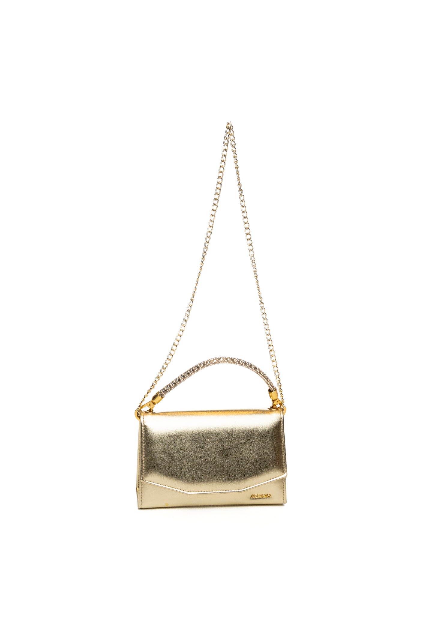 ALBANO borsa mini metal platino A1028 METAL-PLATINO