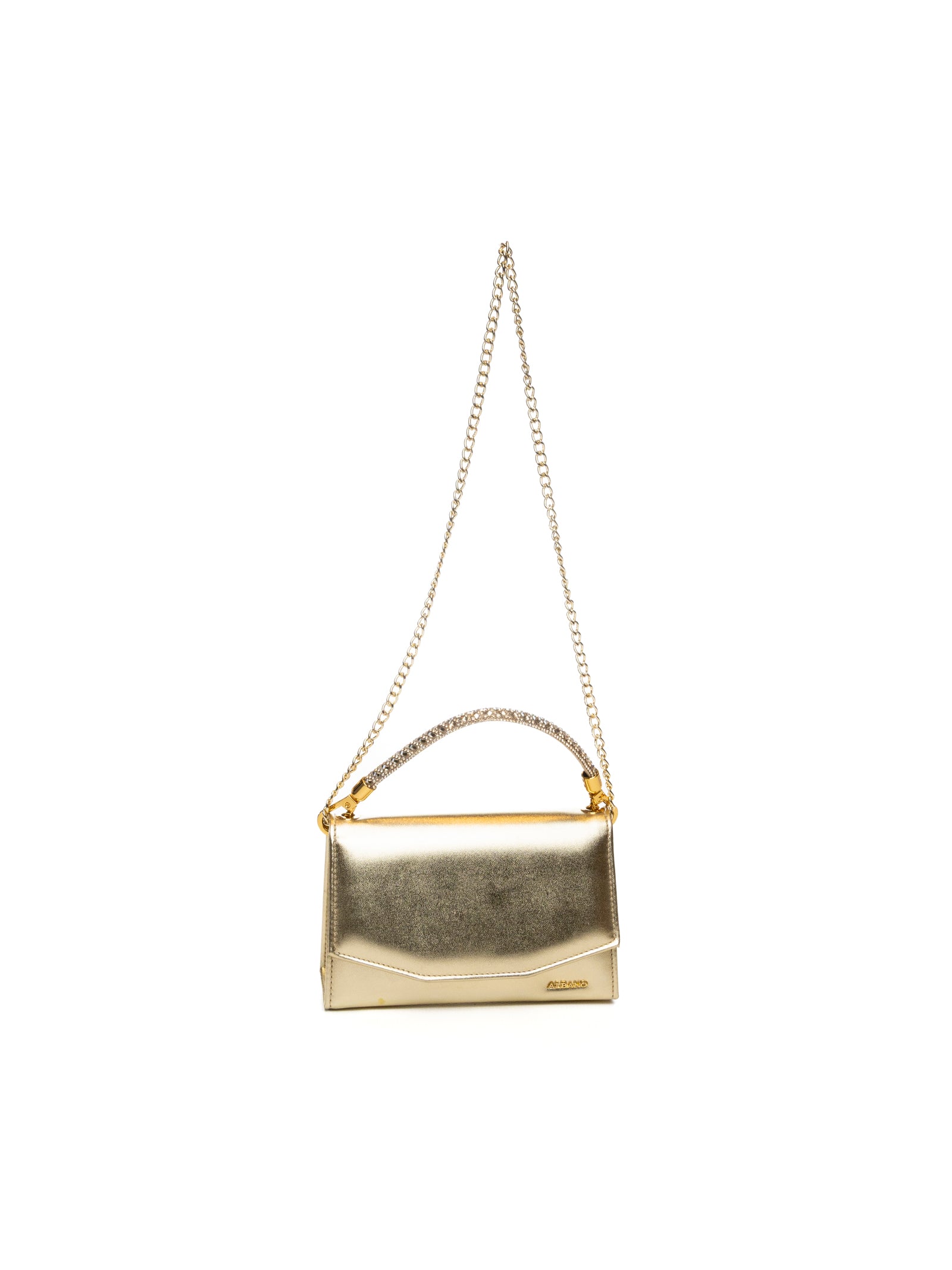 ALBANO borsa mini metal platino A1028 METAL-PLATINO