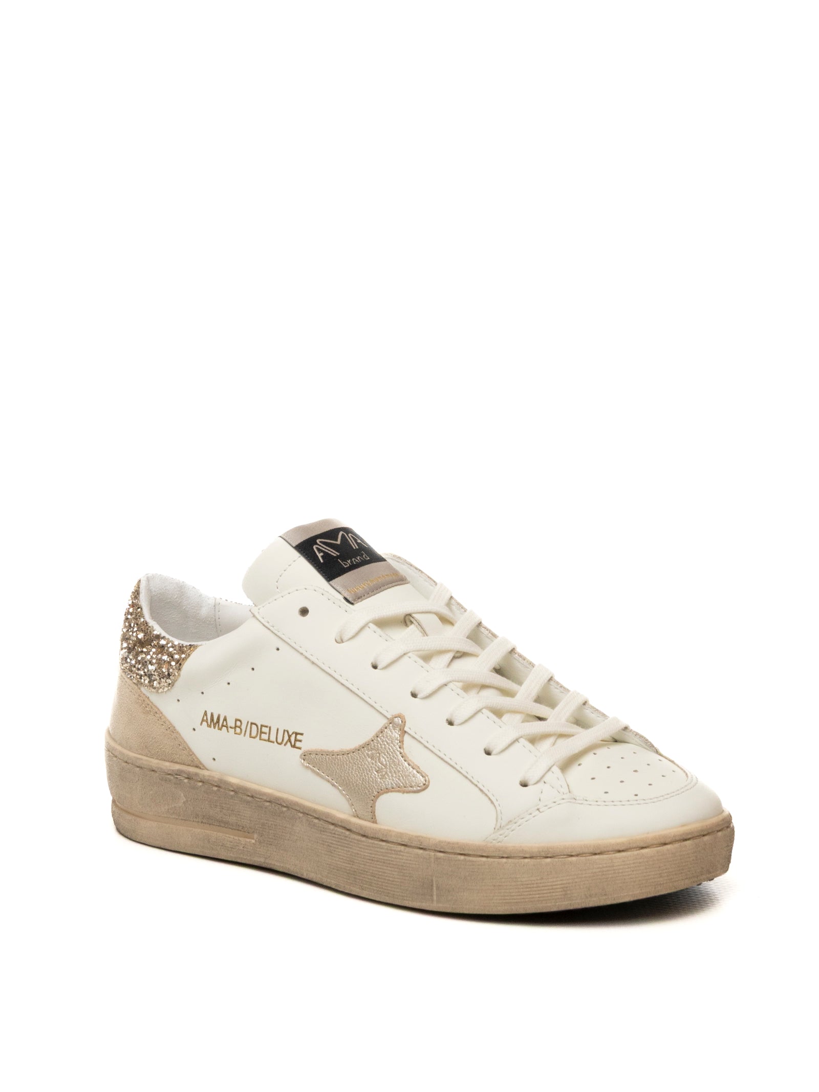 AMA BRAND DELUXE Sneaker slam bianco/oro SLAM D 4527-BIA/ORO