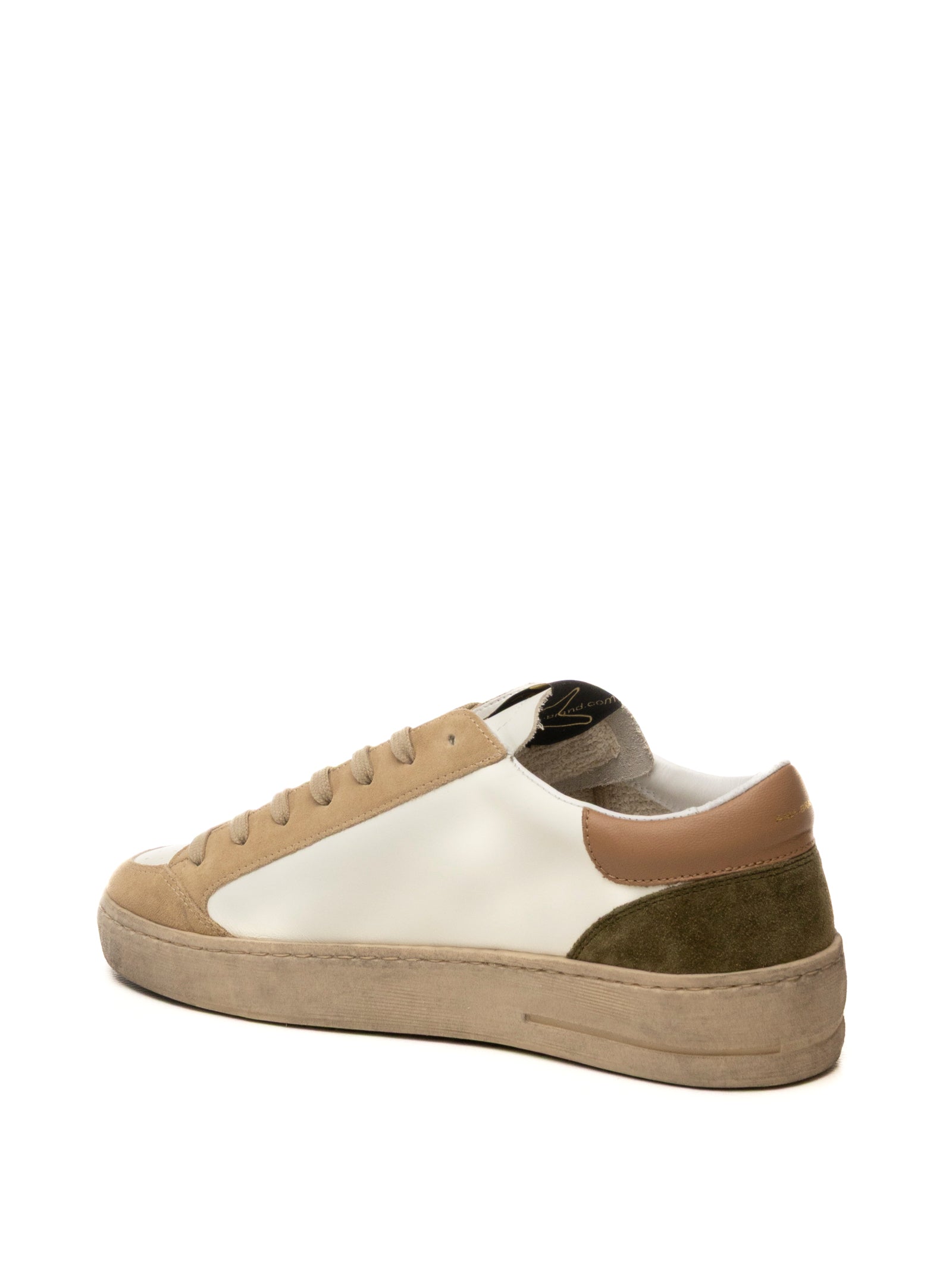 AMA BRAND DELUXE Sneaker slam bianco/cuoio SLAM U 4544-BIA/CUOIO