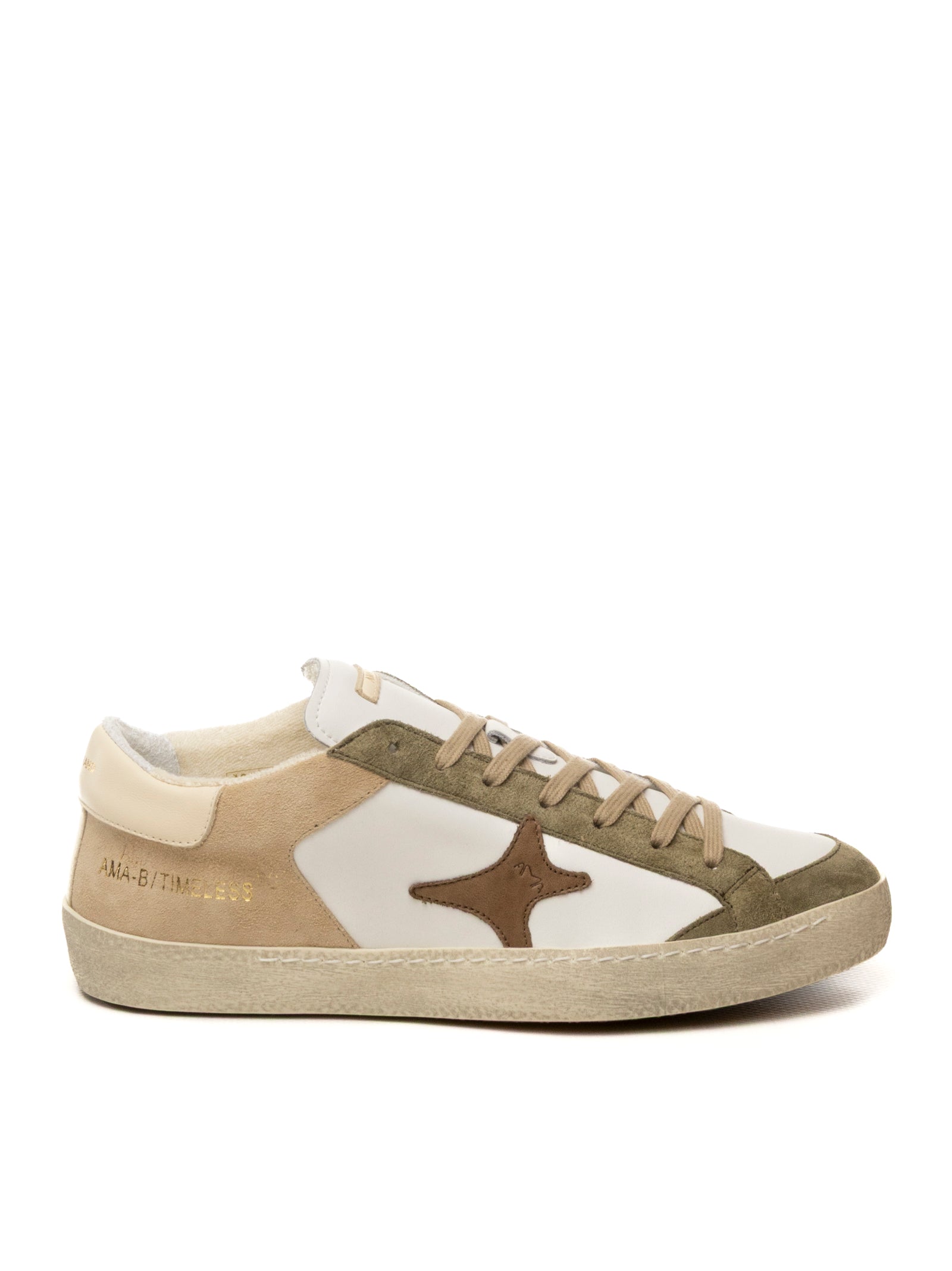 AMA BRAND DELUXE Sneaker time bianco/verde TIME U 4613-BIA/VERDE