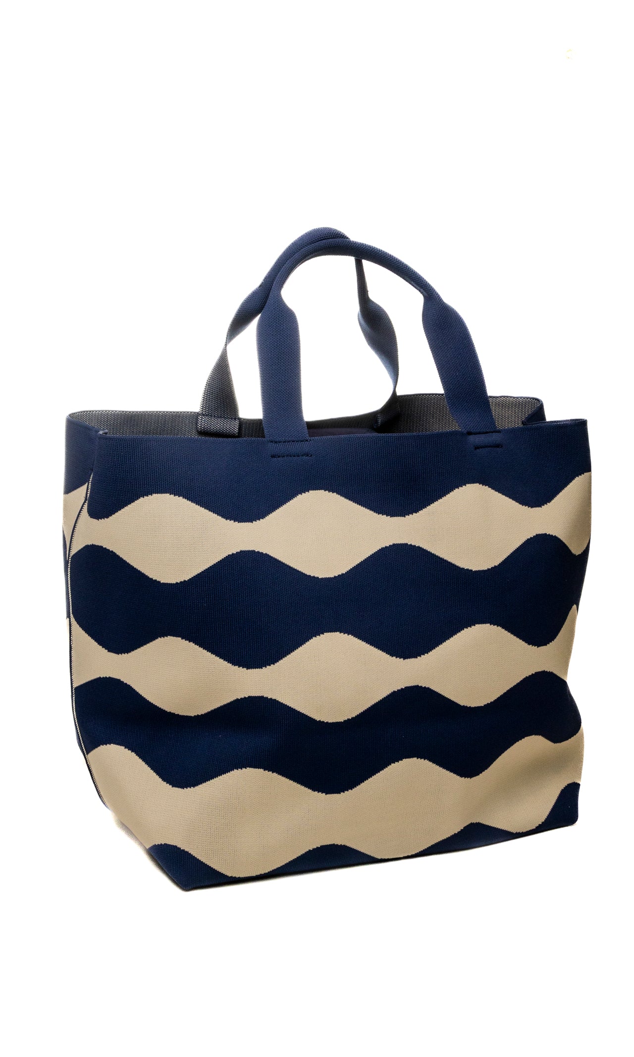 BLAUER borsa a mano crema/blu BASKET01 KNITTED-CRE/NAVY