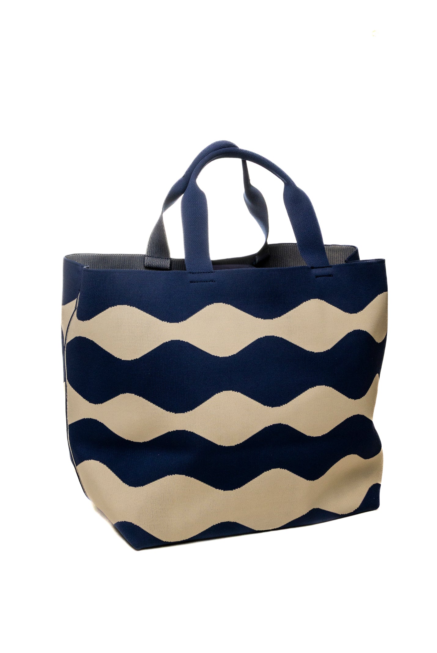 BLAUER borsa a mano crema/blu BASKET01 KNITTED-CRE/NAVY