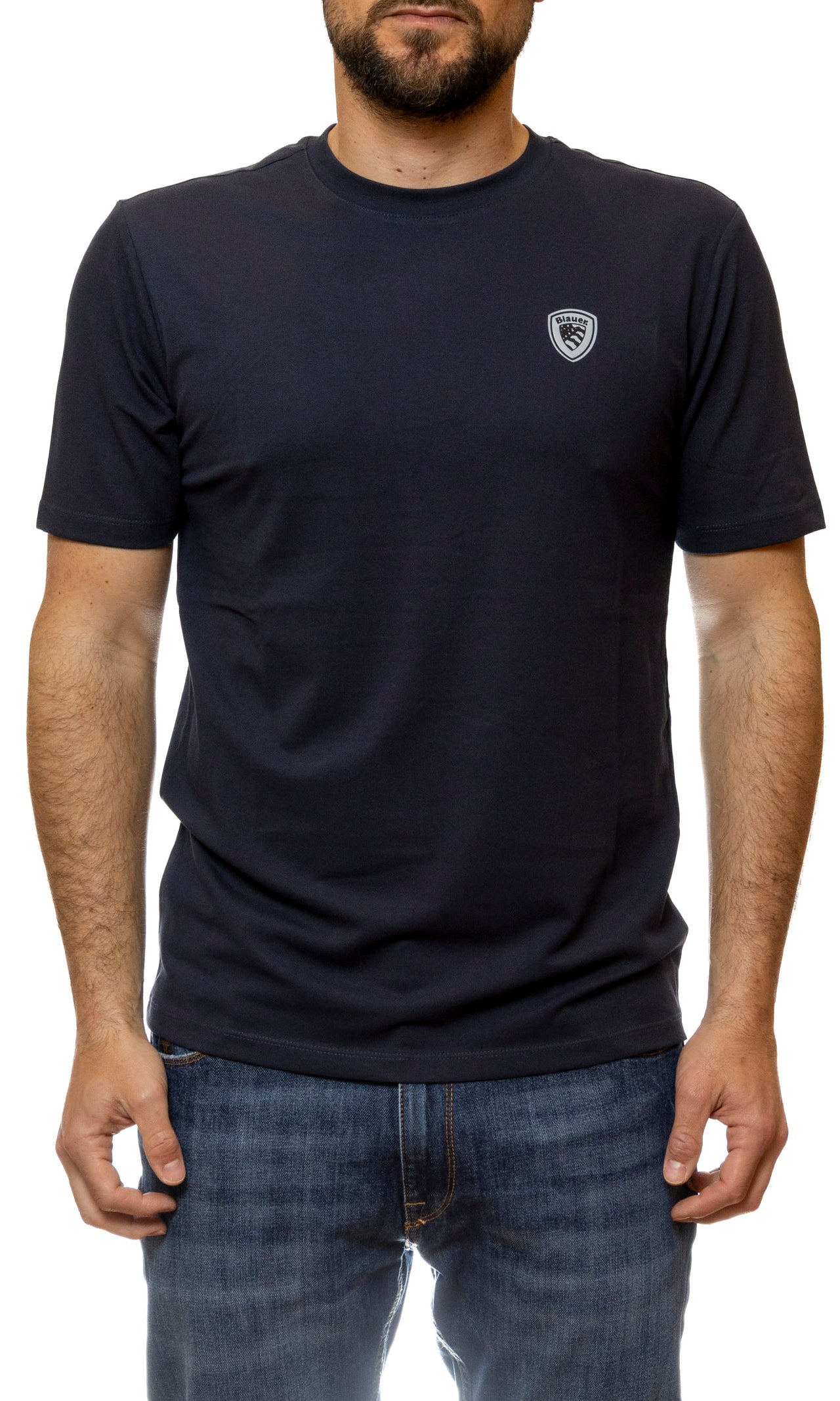 BLAUER t-shirt jan blu H02065 JAN-888