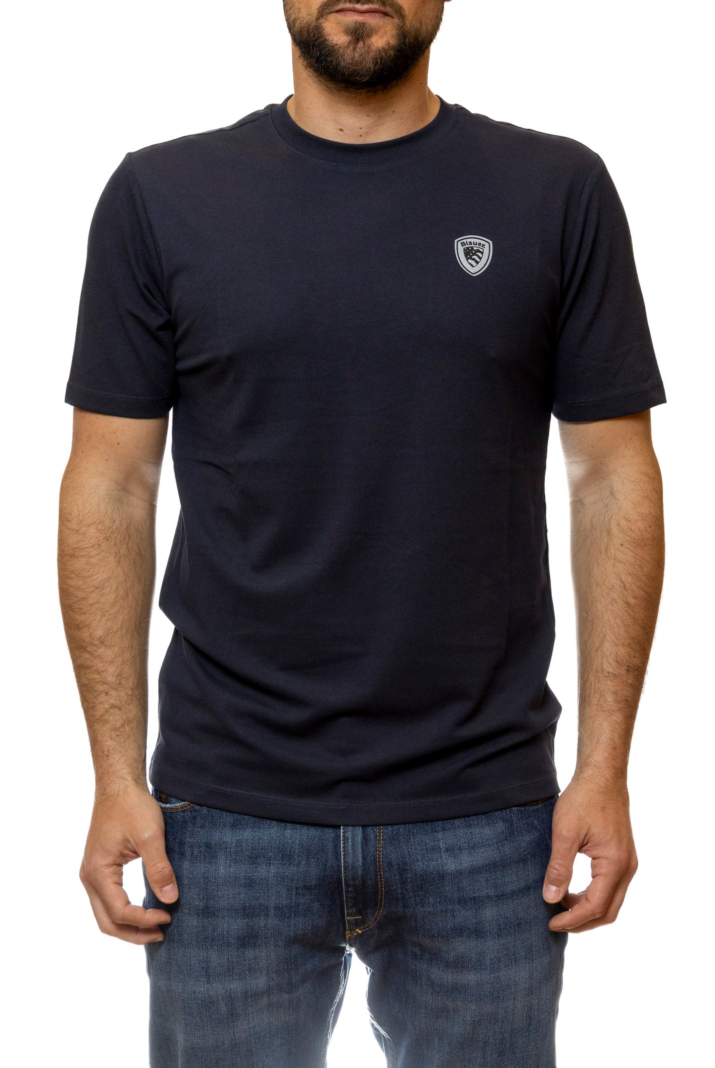 BLAUER t-shirt jan blu H02065 JAN-888