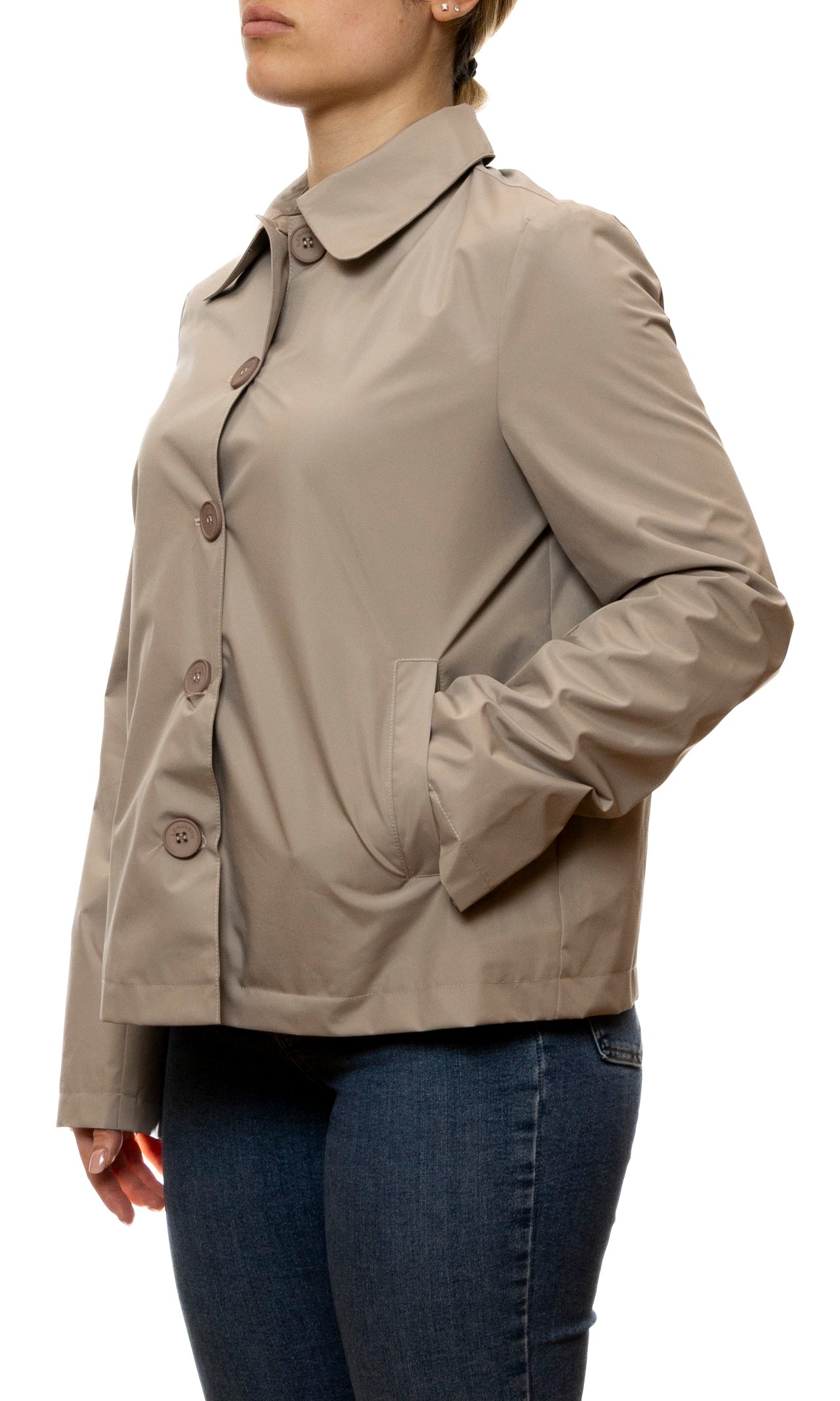 CENSURED giubbino nylon taupe JWC-188 TPOL5-132