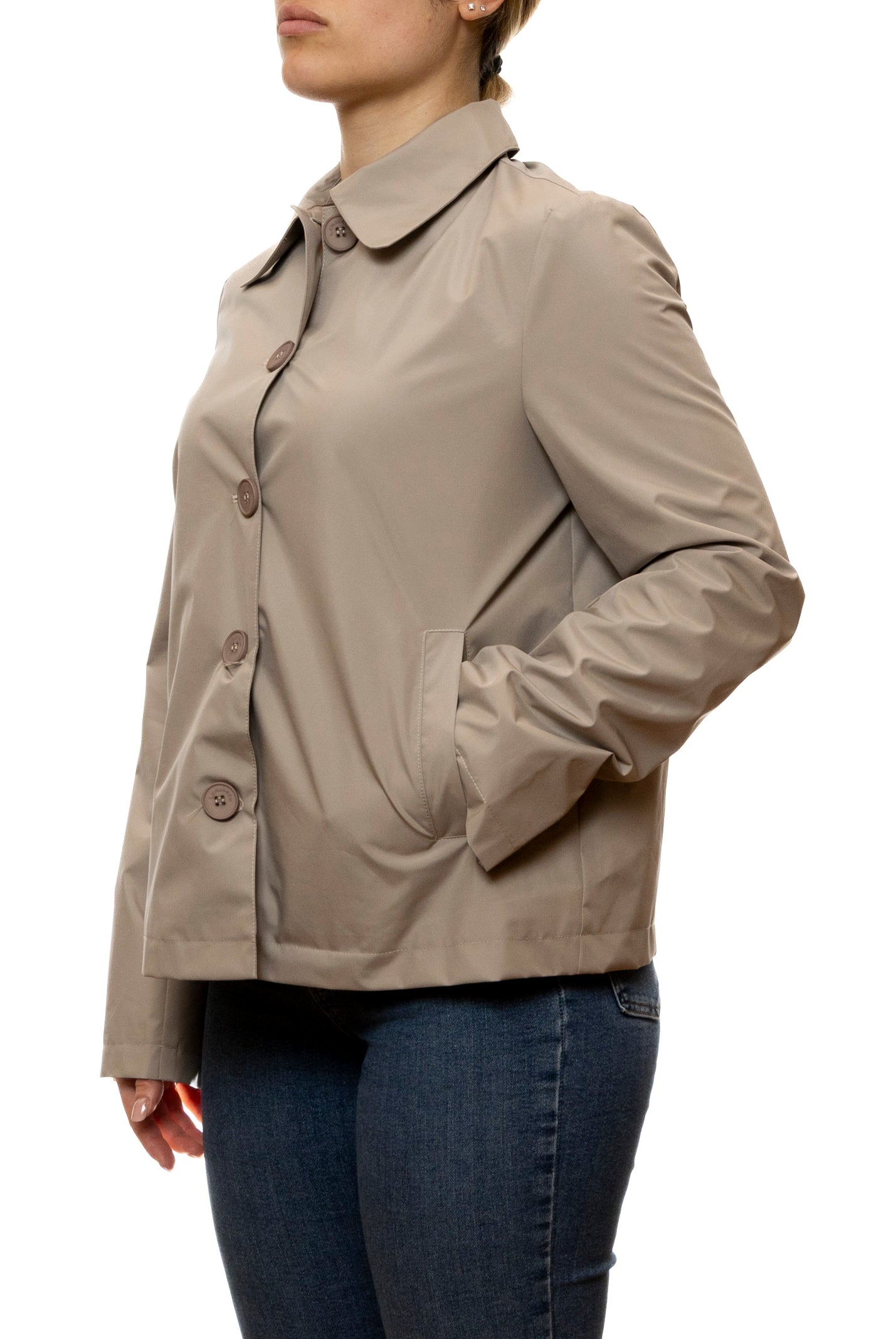 CENSURED giubbino nylon taupe JWC-188 TPOL5-132