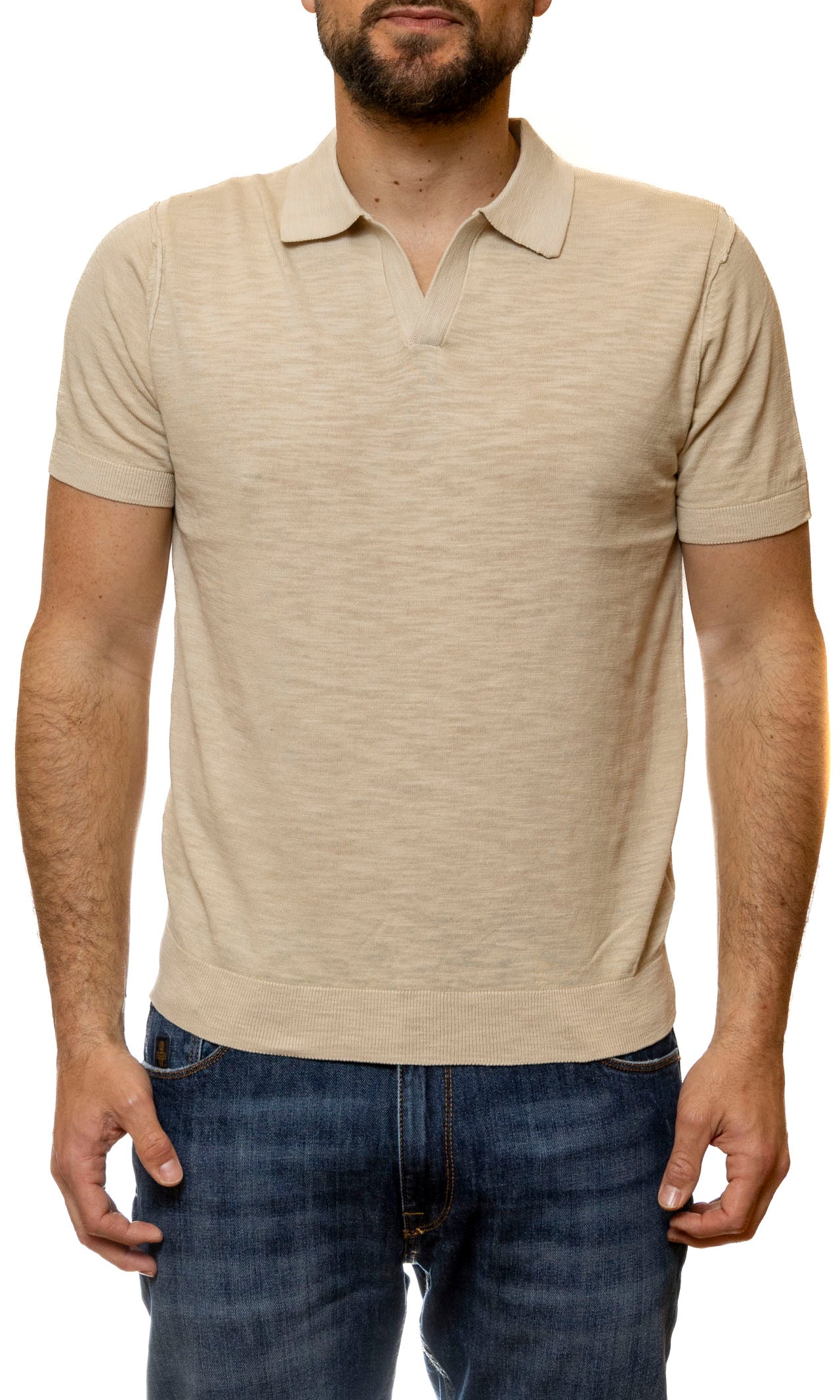 CENSURED polo cotone beige MMC-551 TTC6-515