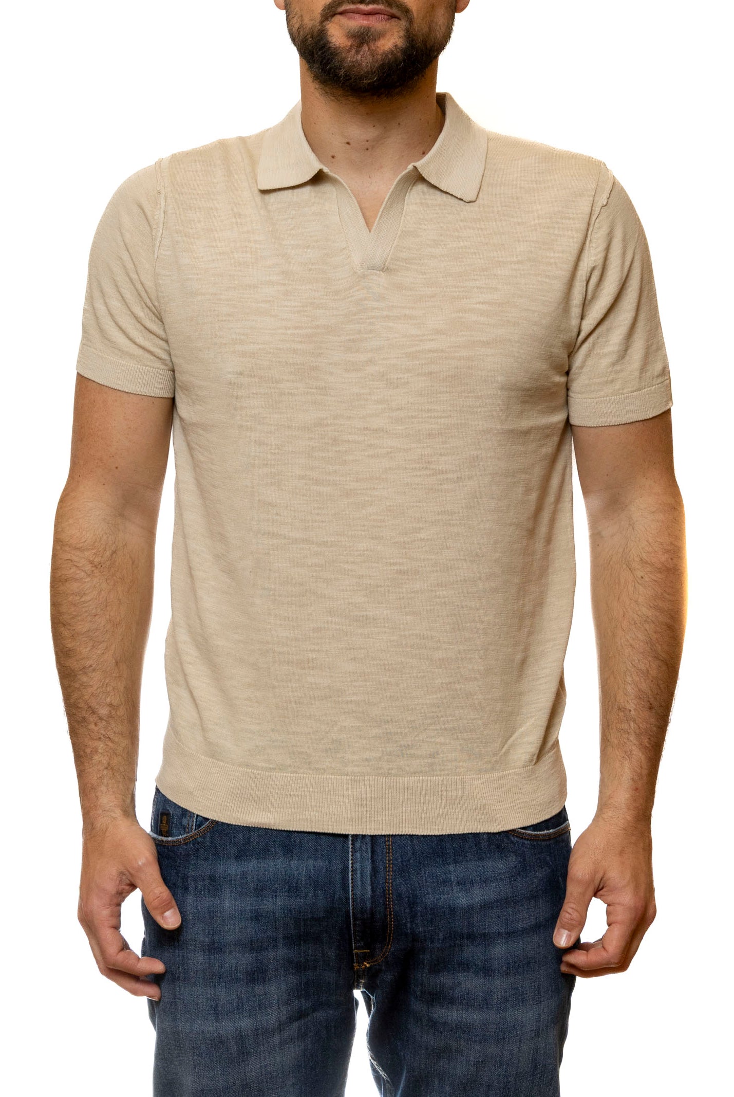 CENSURED polo cotone beige MMC-551 TTC6-515