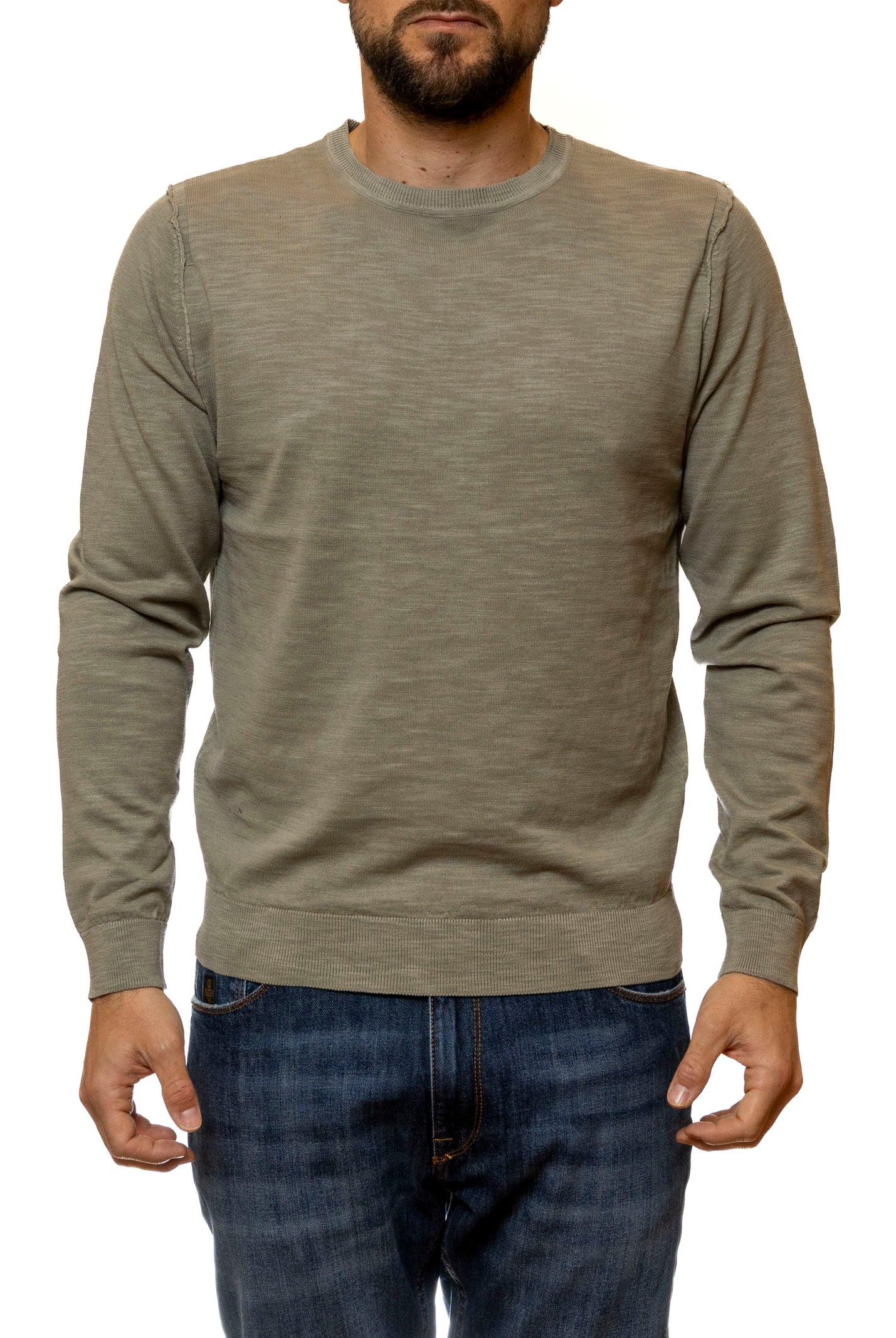 CENSURED girocollo cotone verde MMC247 TTC6-349