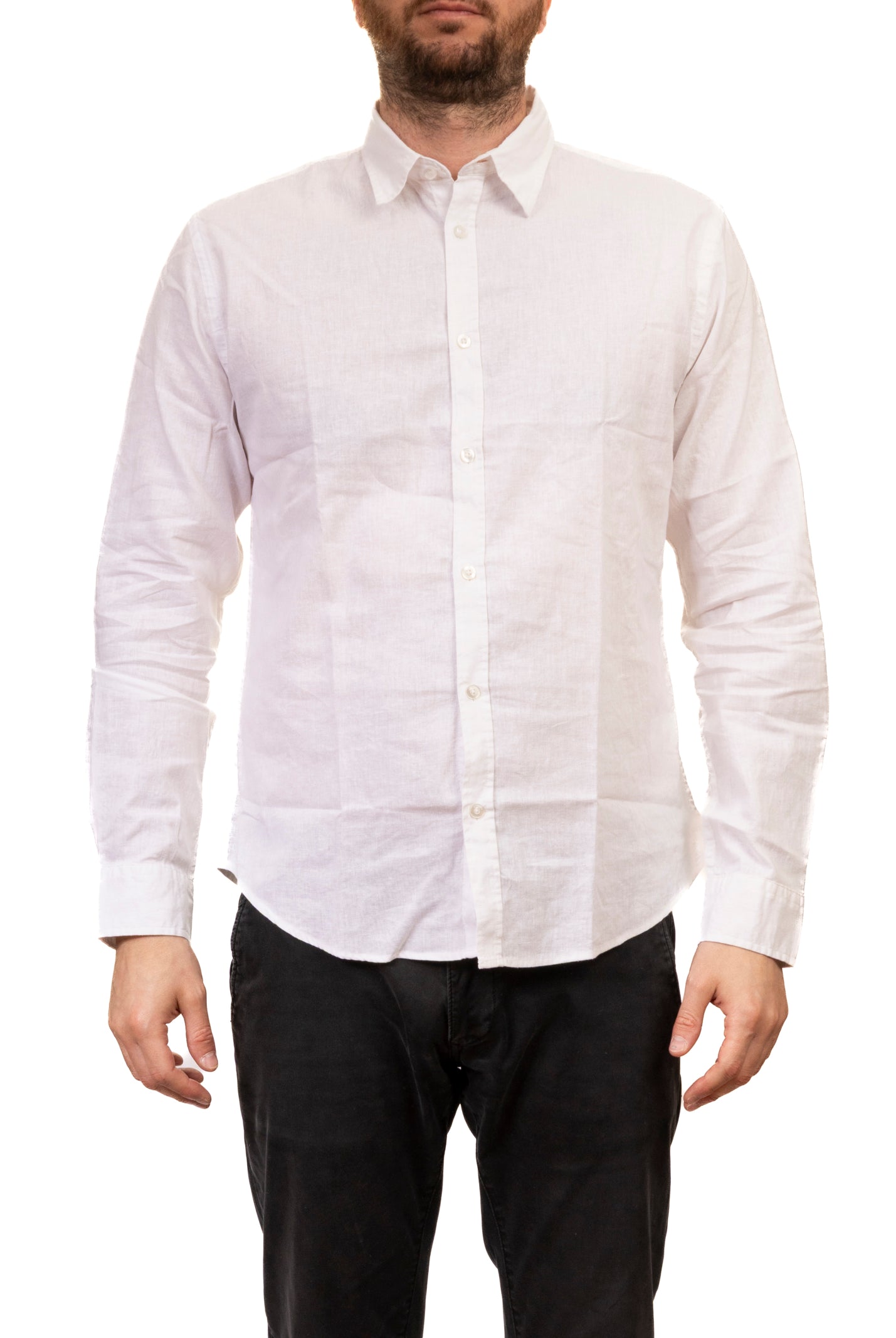 CENSURED camicia lino bianca SM6437 LNC5-00