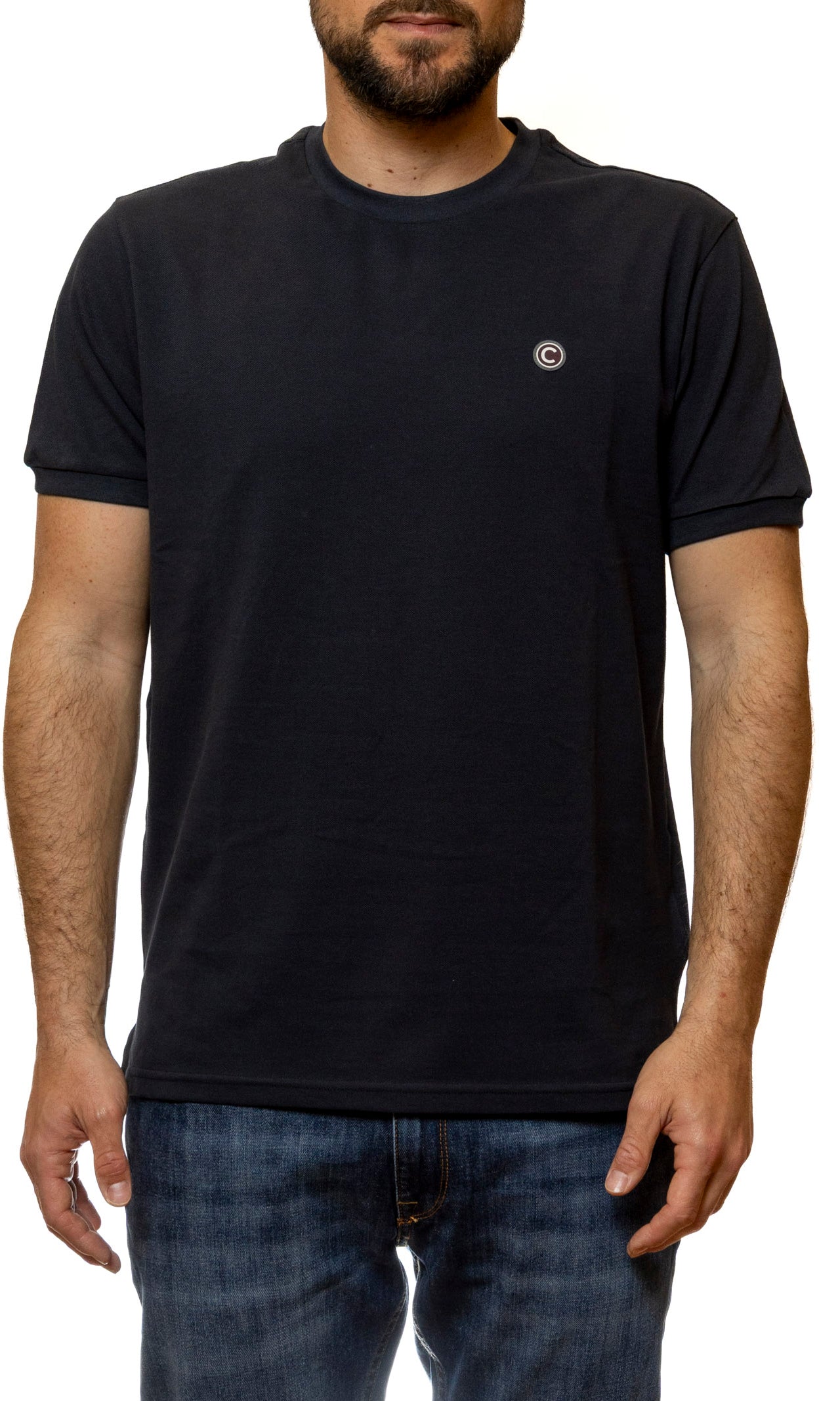 COLMAR girocollo pique blu 7569R 7XH-68