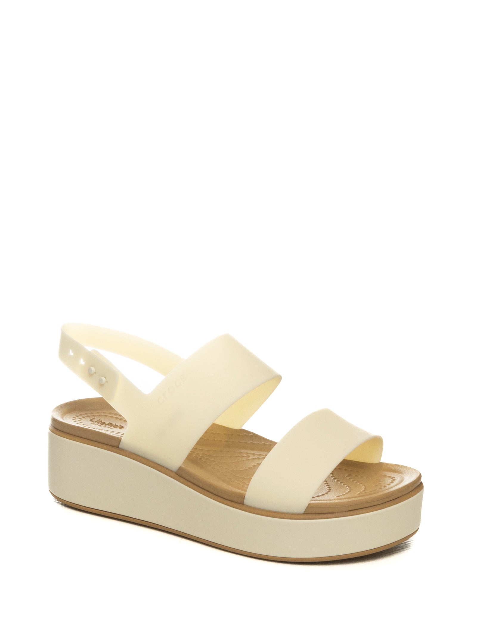 CROCS sandalo brook matt bianco/marrone 211802 BROOK. MATT-TAN 00O