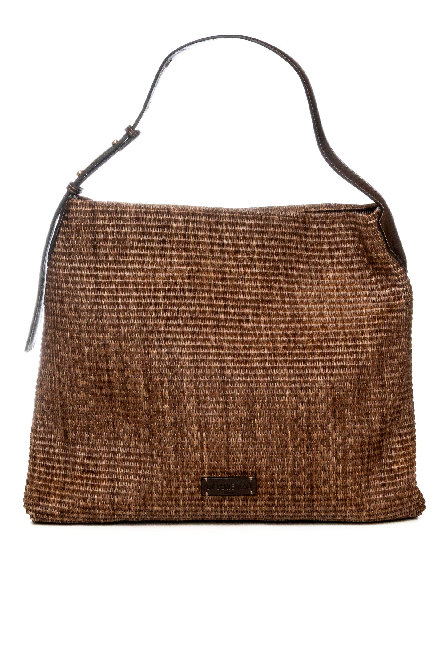 DI LORENZO borsa a spalla elisa testa di moro ELISA RAFFIA-T.MORO