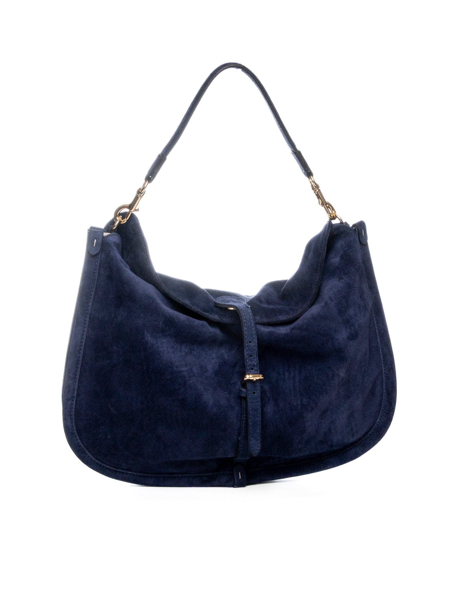 DI LORENZO borsa a spalla lucrezia blu LUCREZIA CAMOSCIO-BLU