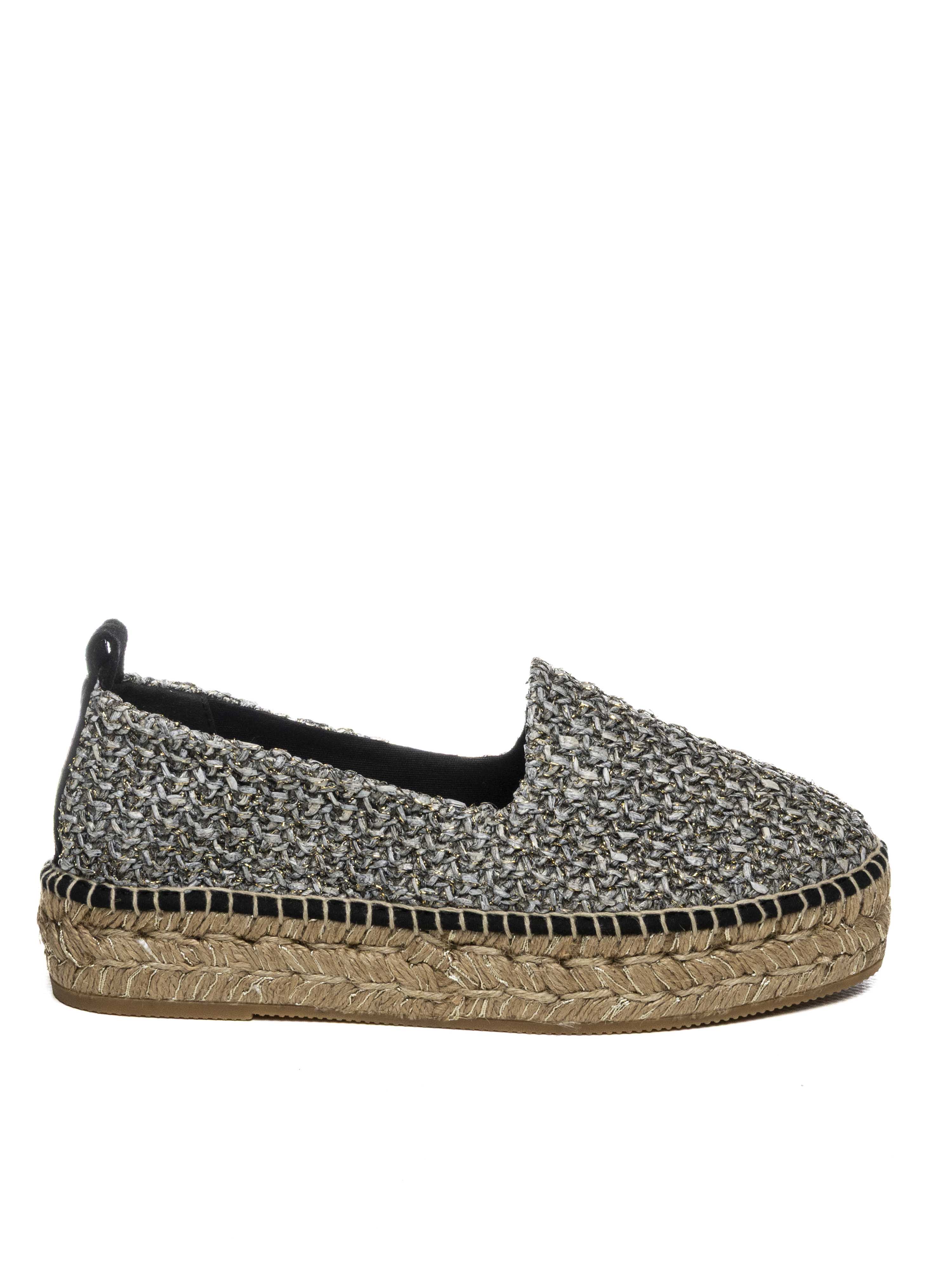 ESPADRILLES Espadrillas dopo negro DOPO MONTE-NEGRO