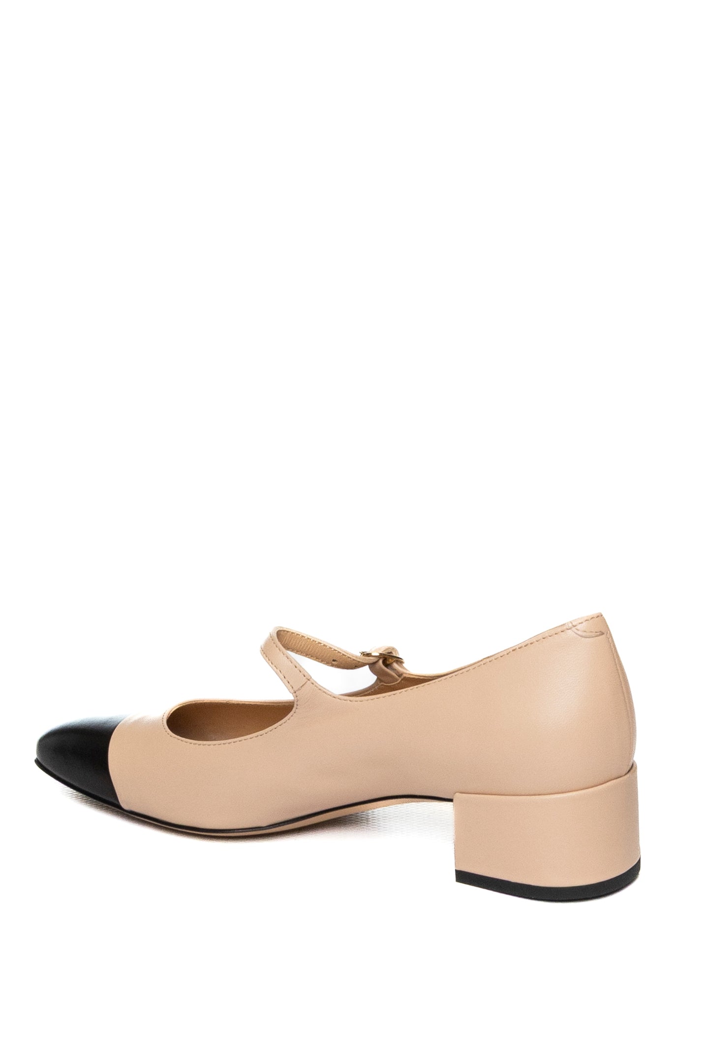 FRANCO RUSSO Décolleté pelle nude/nero R1111 NAPPA-NERO/NUDE