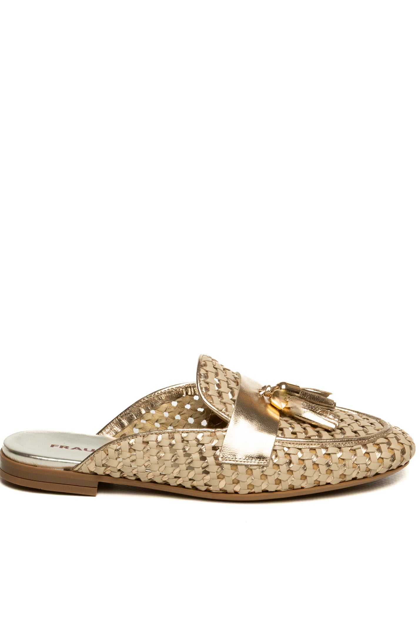 FRAU Sabot intrecciato laminato oro 95K7 SHINE-SHORE
