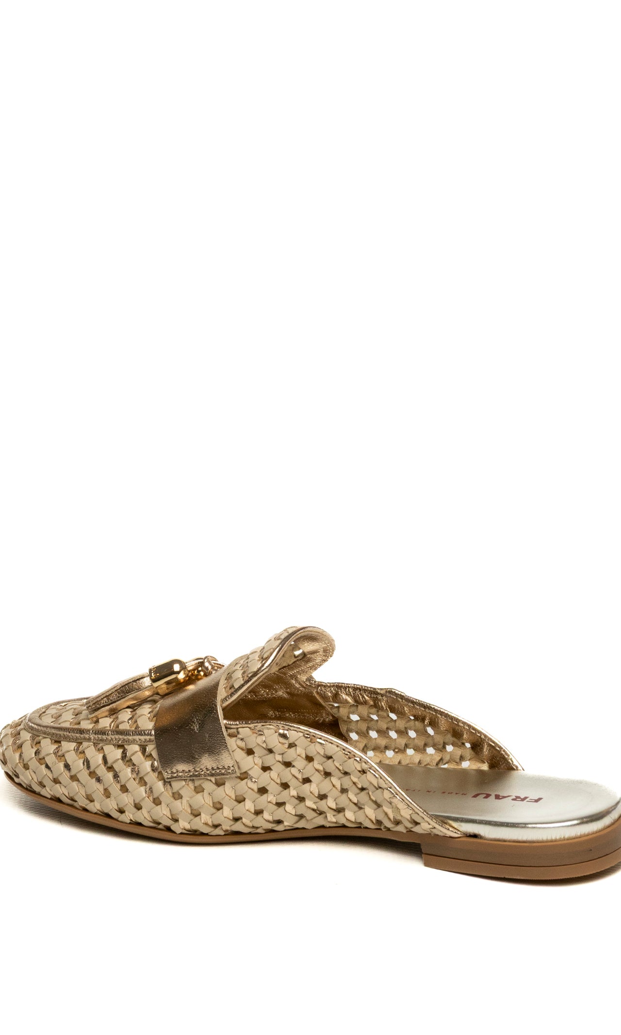 FRAU Sabot intrecciato laminato oro 95K7 SHINE-SHORE