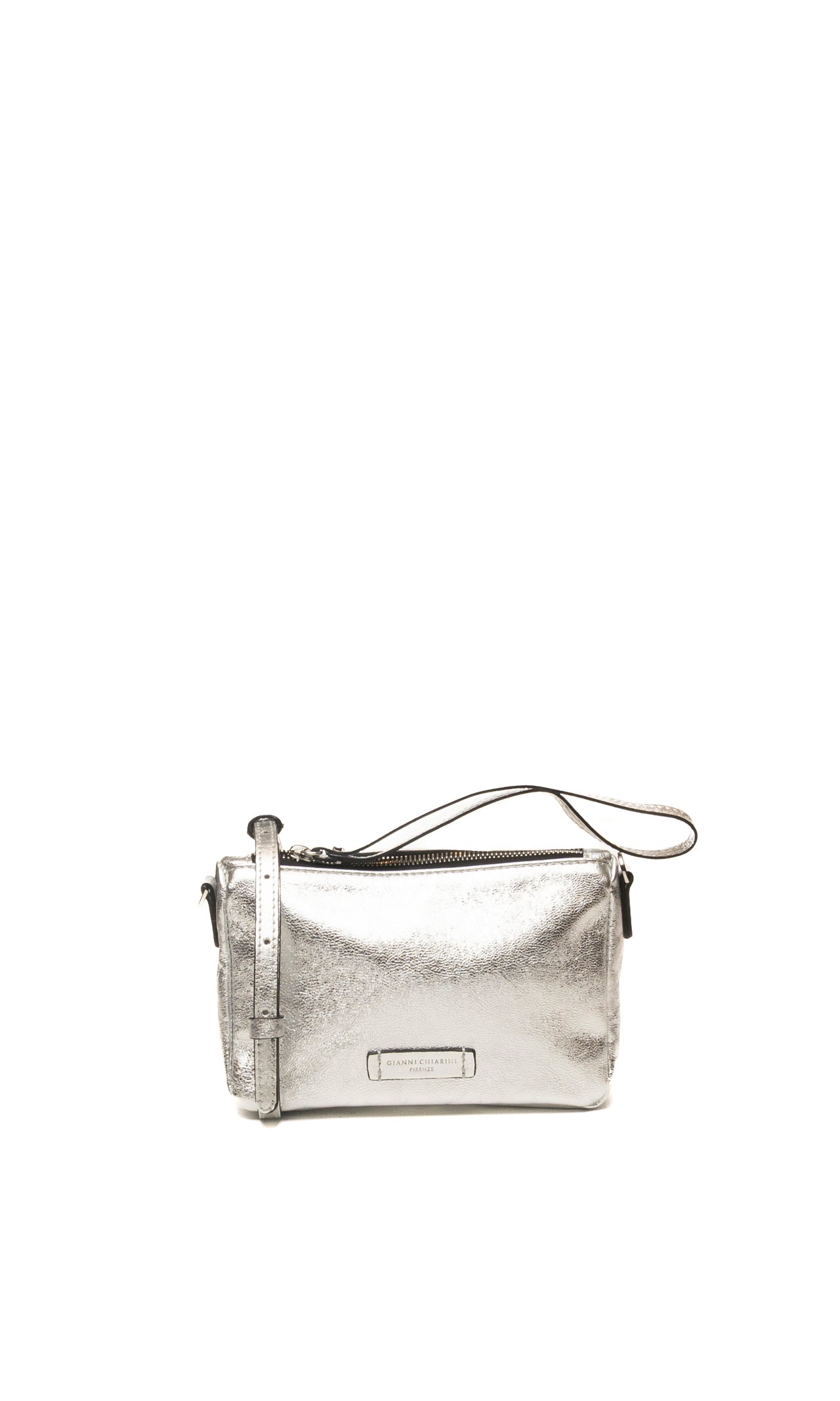 GIANNI CHIARINI borsa mini nora pouch argento 10224 NORA POUCH-359