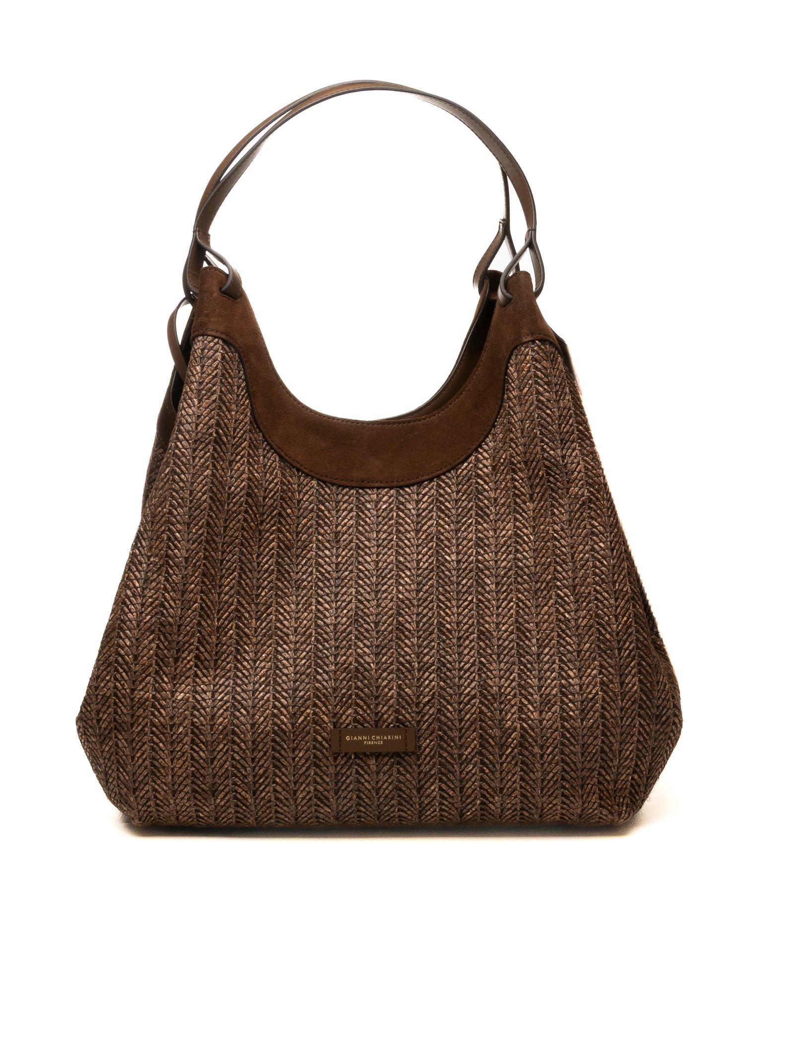GIANNI CHIARINI borsa a spalla dua marrone scuro 12340 DUA-13840
