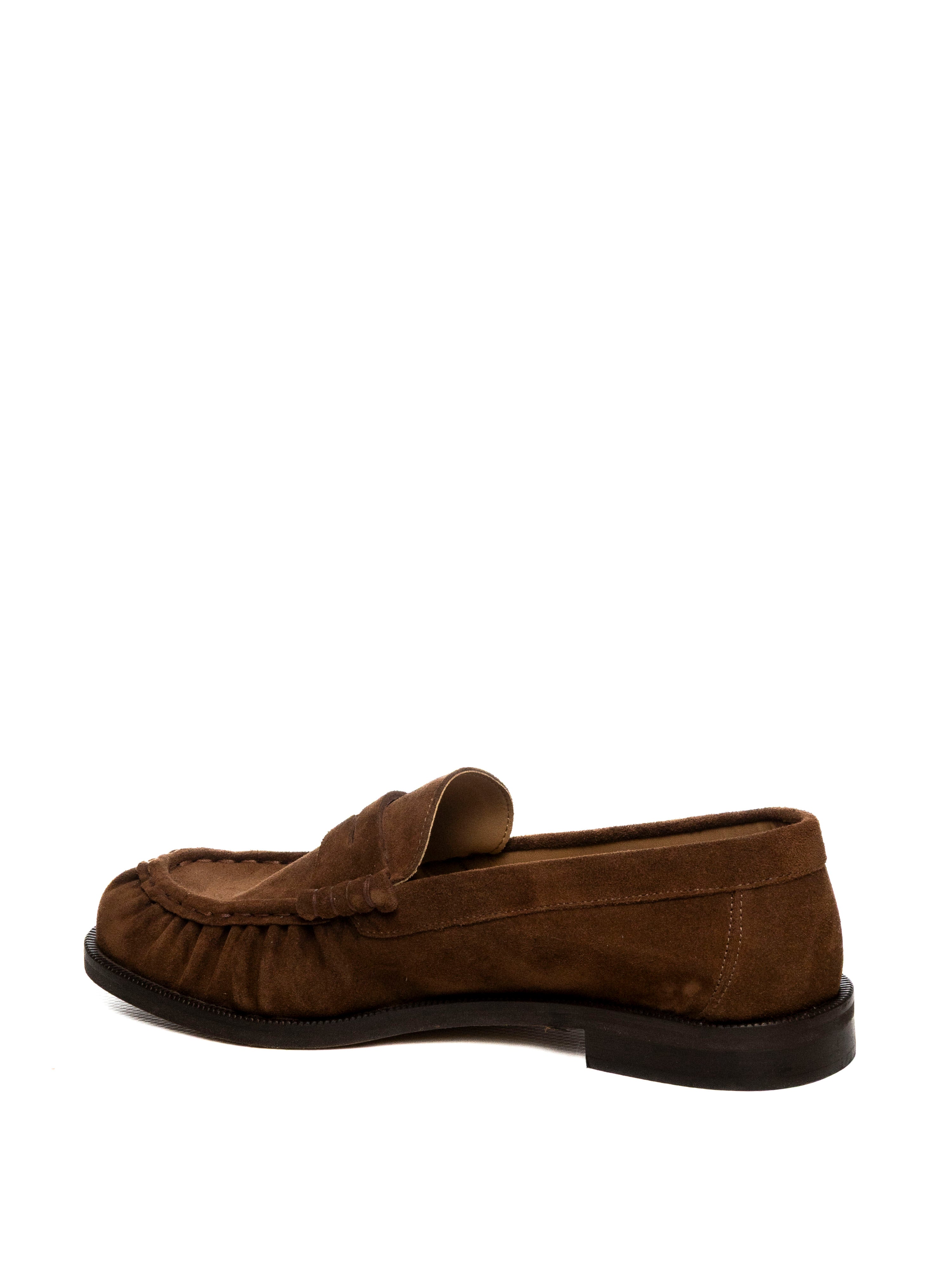 GISEL MOIRE Mocassino camoscio moro MADD CAM-CIOCCOLATO