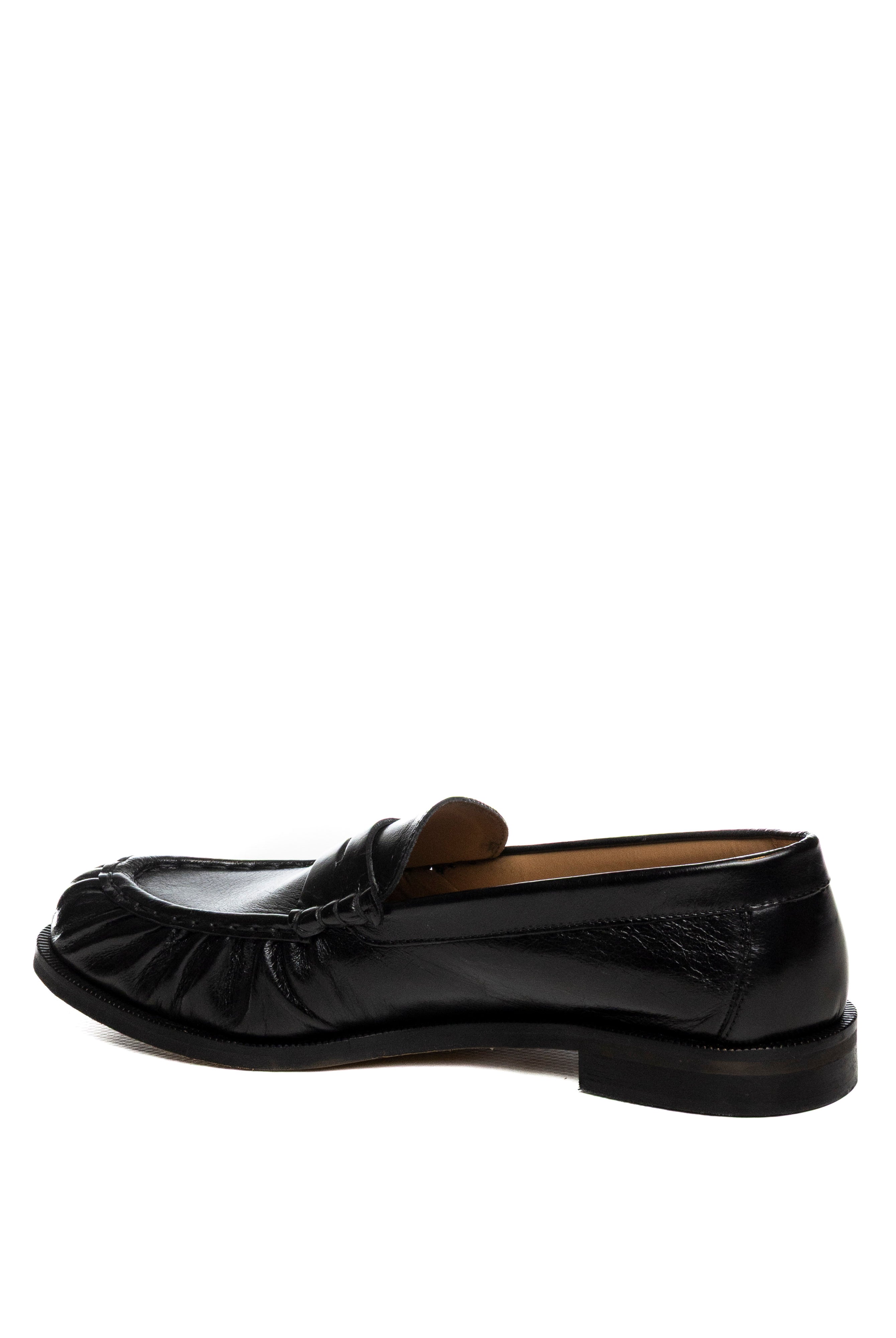 GISEL MOIRE mocassino pelle nero MADD VIT-NERO