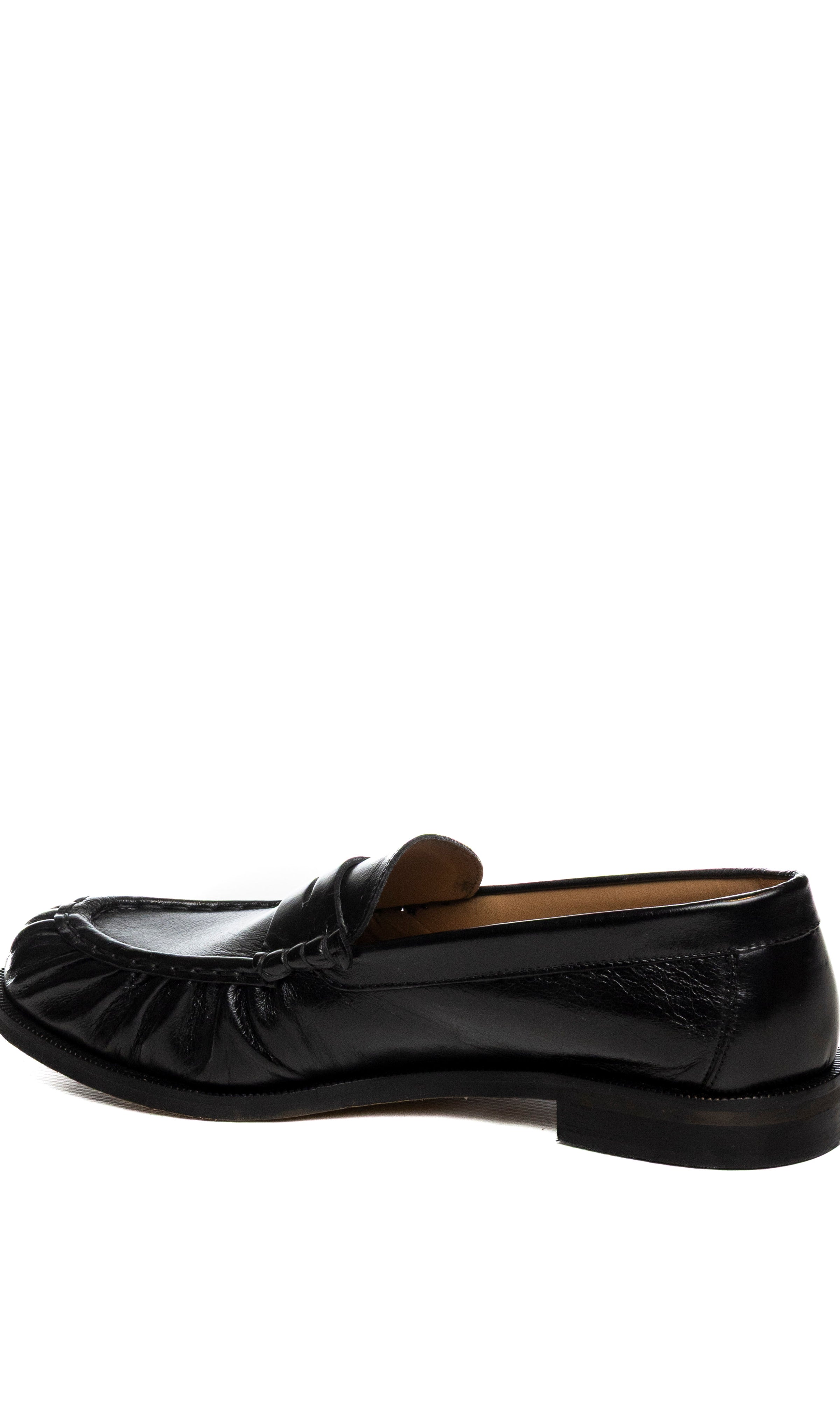 GISEL MOIRE mocassino pelle nero MADD VIT-NERO