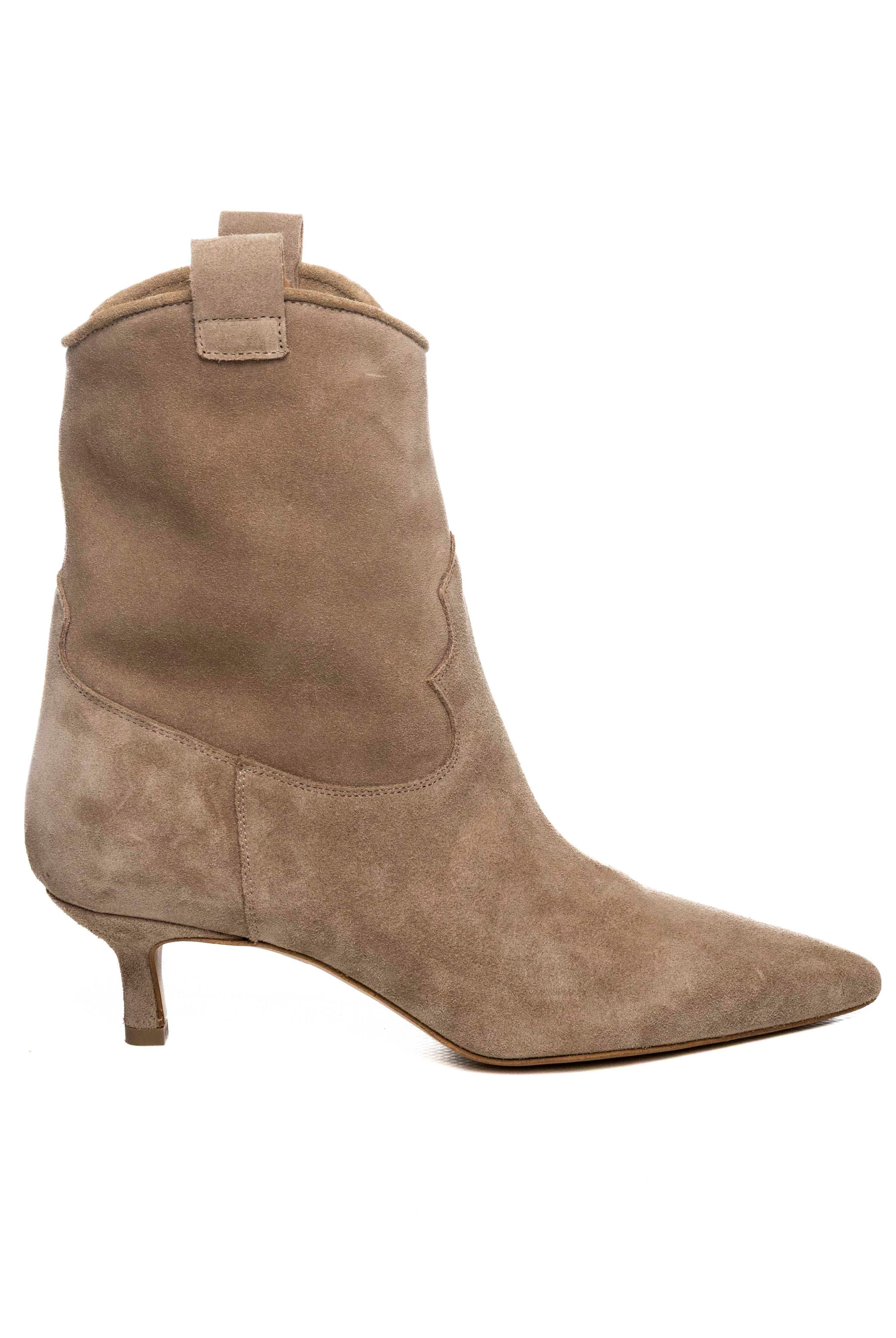 GISEL MOIRE tronchetto camoscio taupe OLY CAM-TAUPE