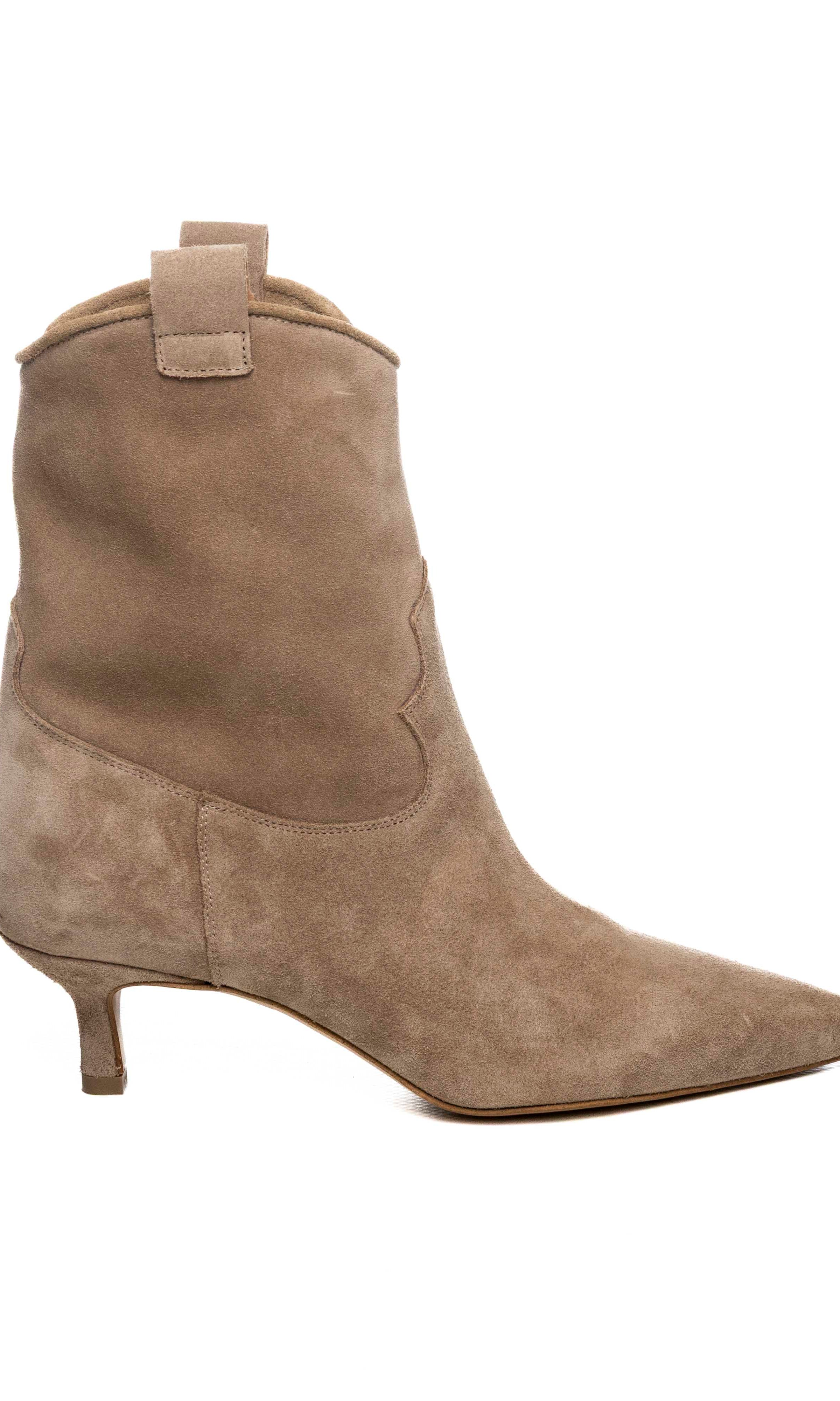 GISEL MOIRE tronchetto camoscio taupe OLY CAM-TAUPE