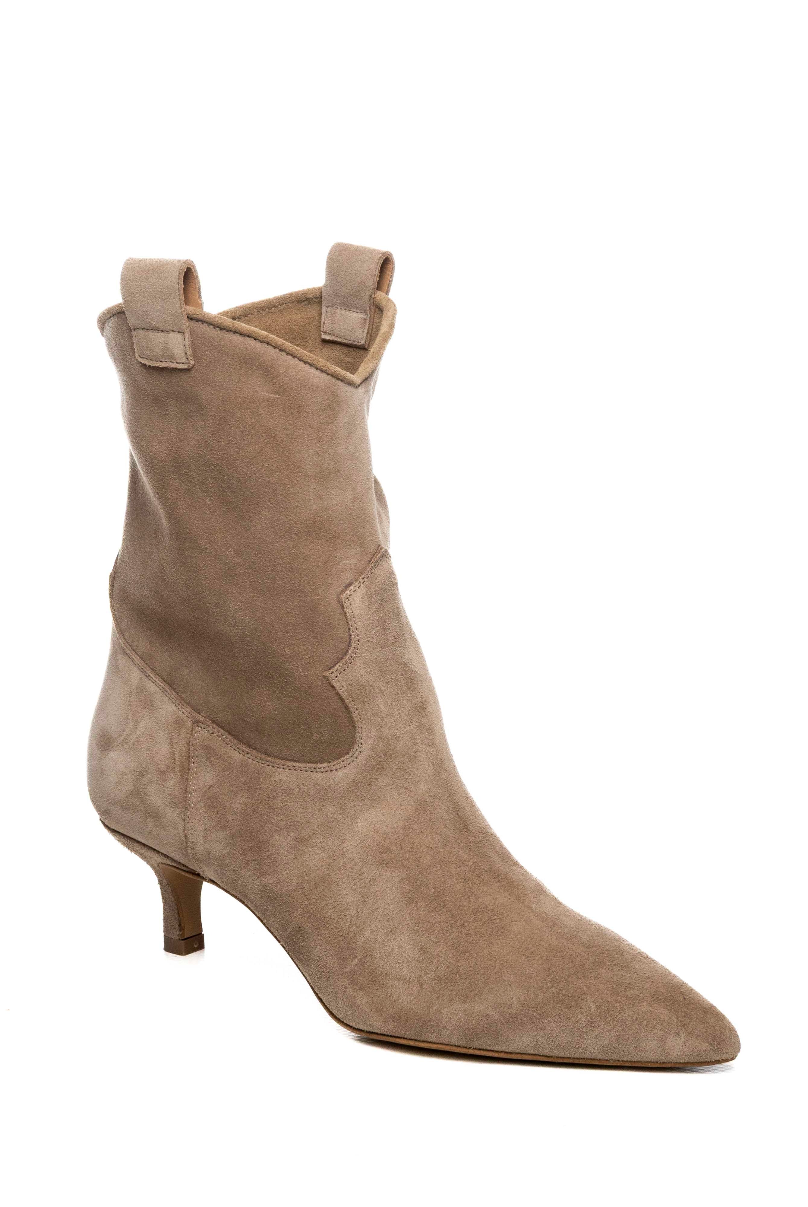 GISEL MOIRE tronchetto camoscio taupe OLY CAM-TAUPE