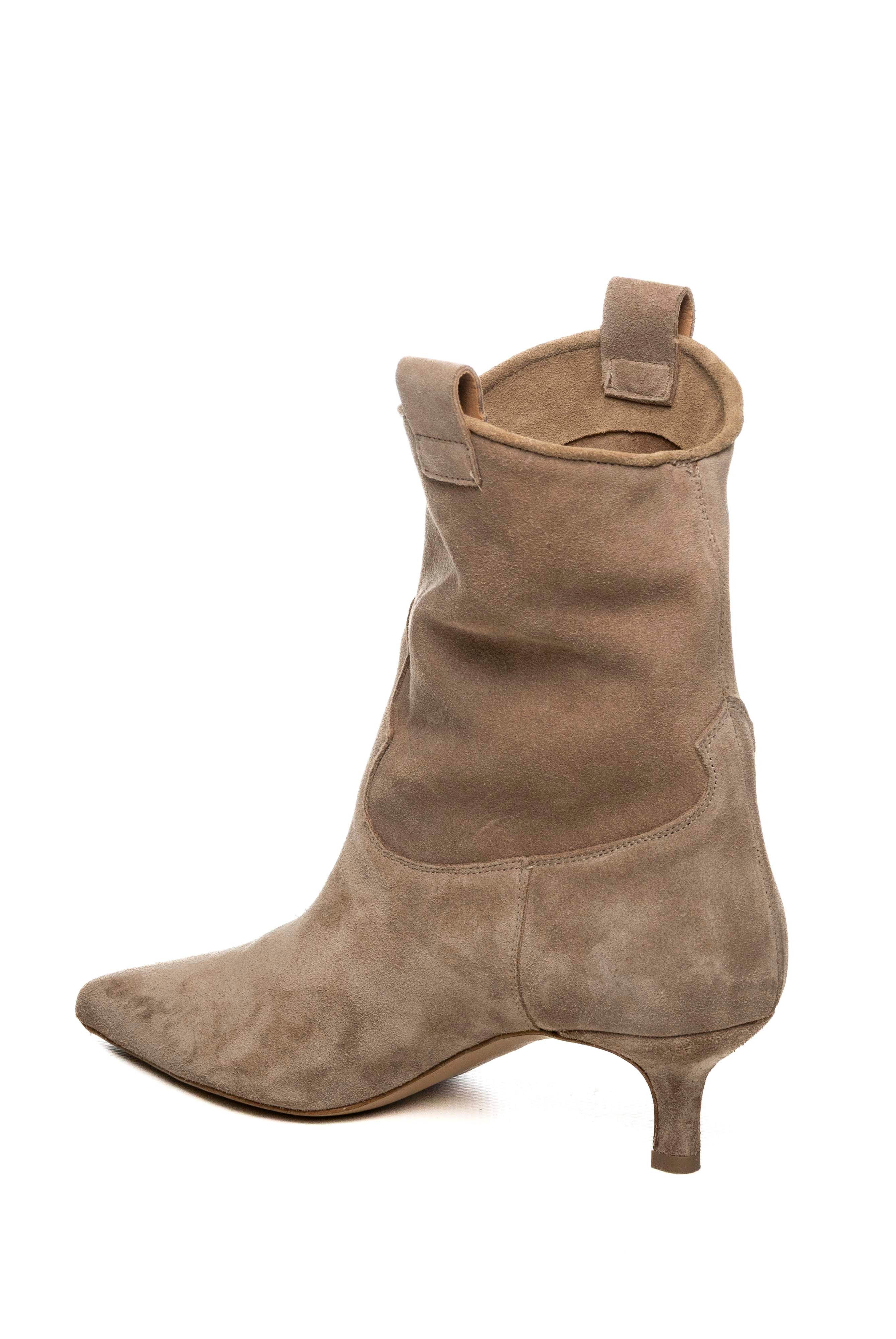 GISEL MOIRE tronchetto camoscio taupe OLY CAM-TAUPE