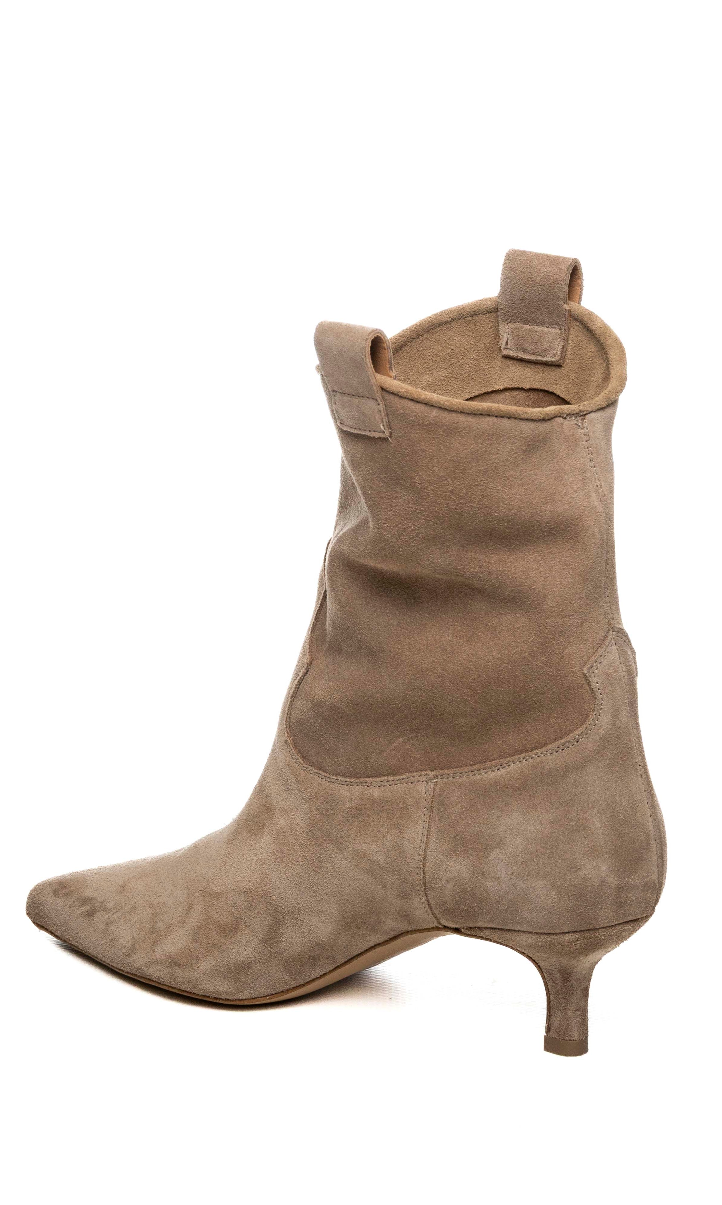 GISEL MOIRE tronchetto camoscio taupe OLY CAM-TAUPE