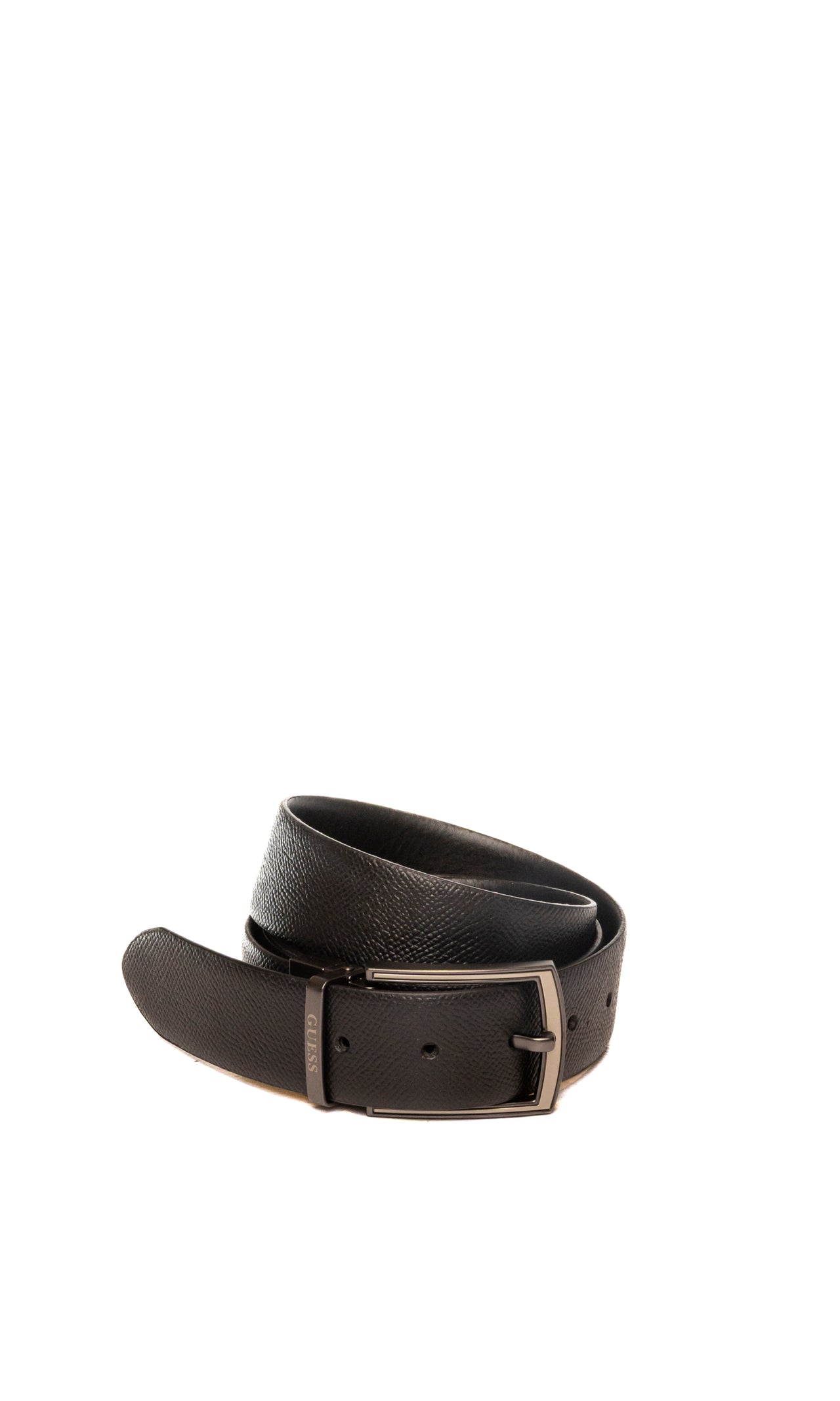 GUESS cintura pelle nera BM7823 P5335 ADJ REV-BLACK