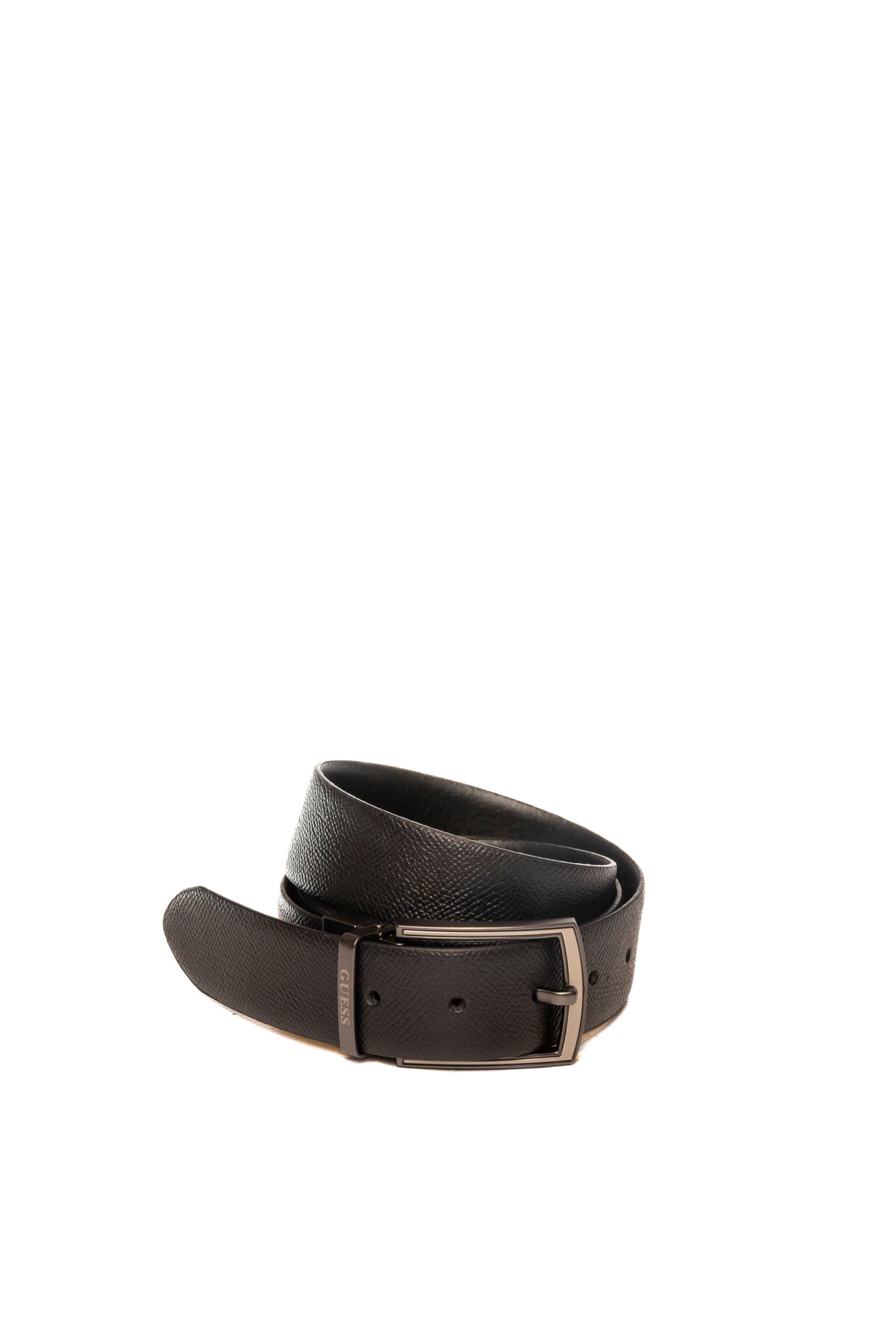 GUESS cintura pelle nera BM7823 P5335 ADJ REV-BLACK