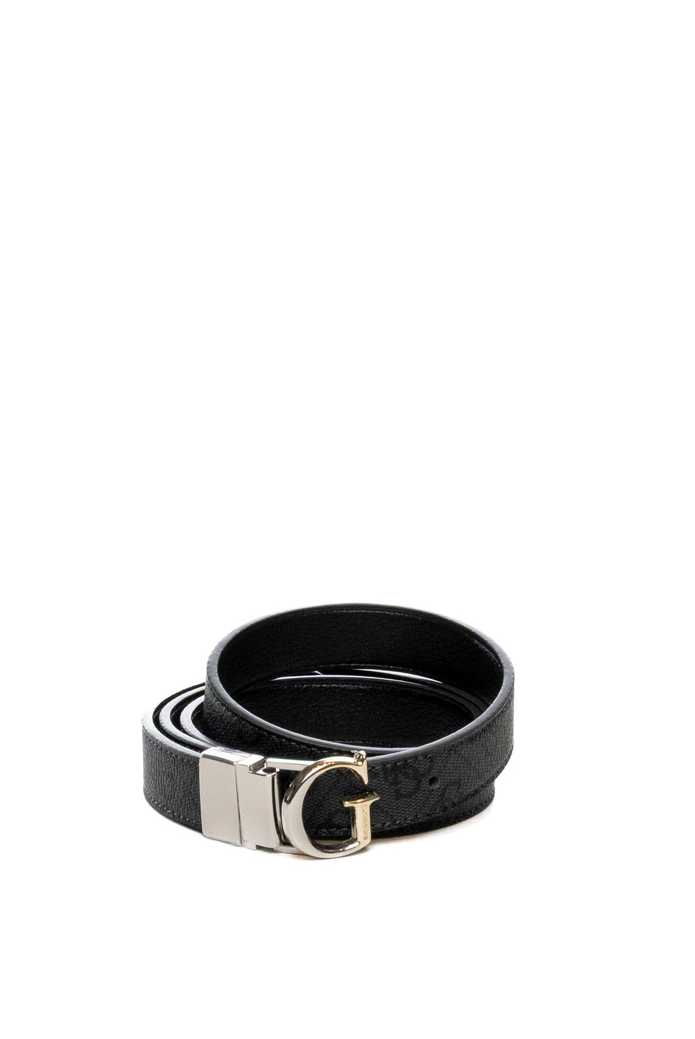 GUESS Cintura pelle nero BW9325 P6115 ADJ-COAL LOGO