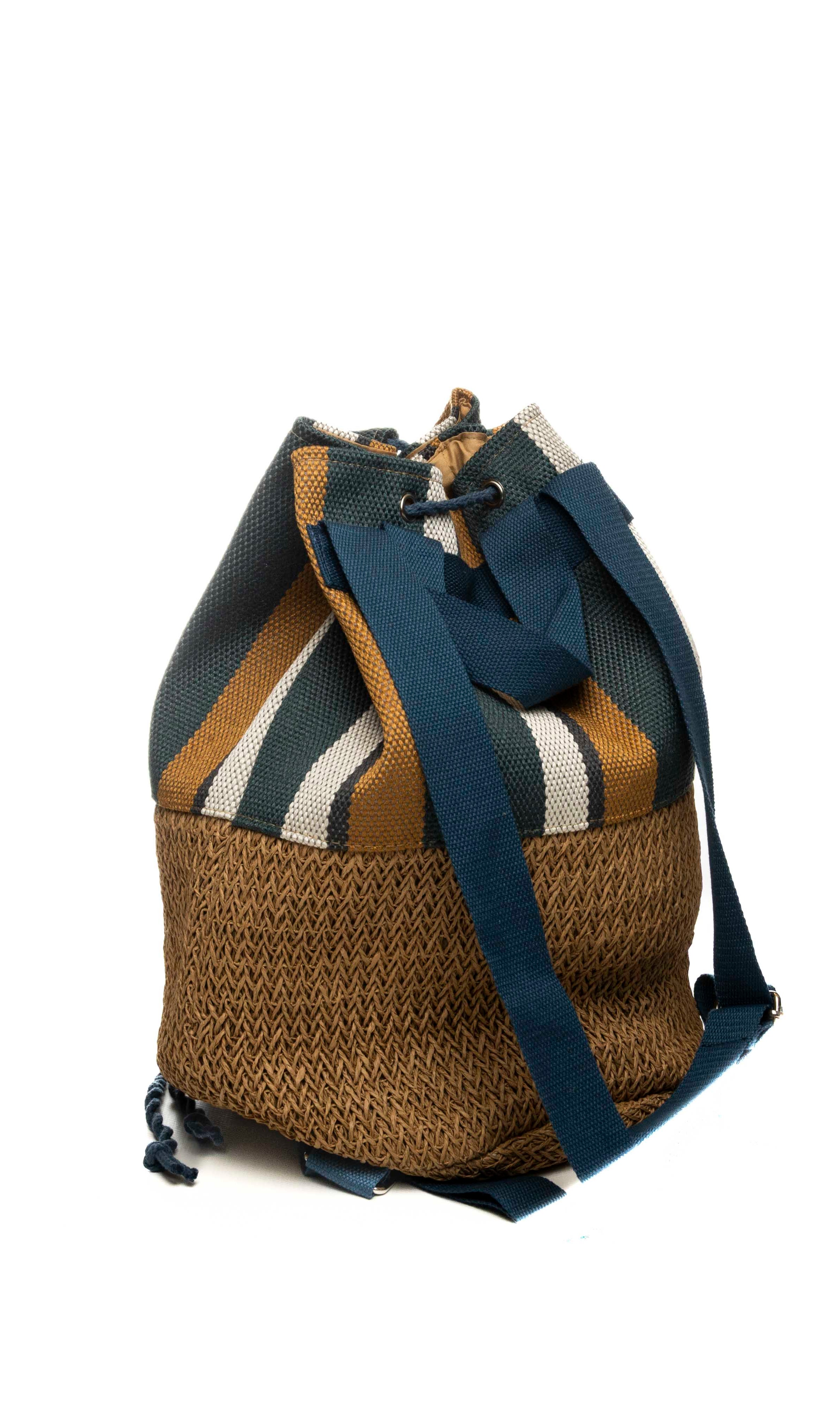 HATYOU zaino canvas petrolio BP0336 CANVAS-PETROLIO