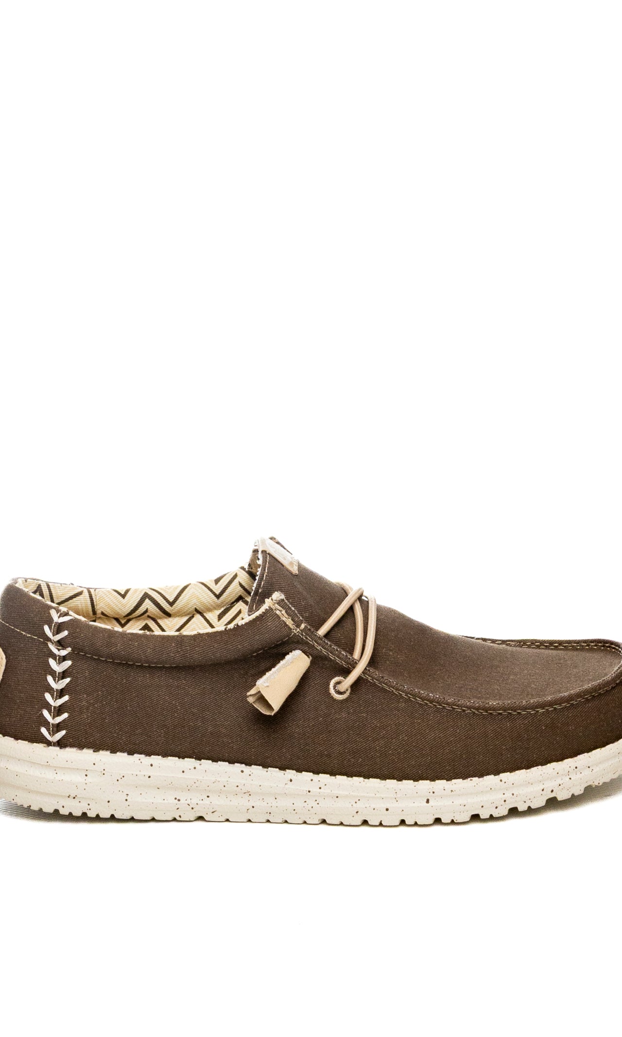 HEY DUDE Slip on wally stretch canvas marrone 40700 WALLY STRETCH CANVAS-2LI
