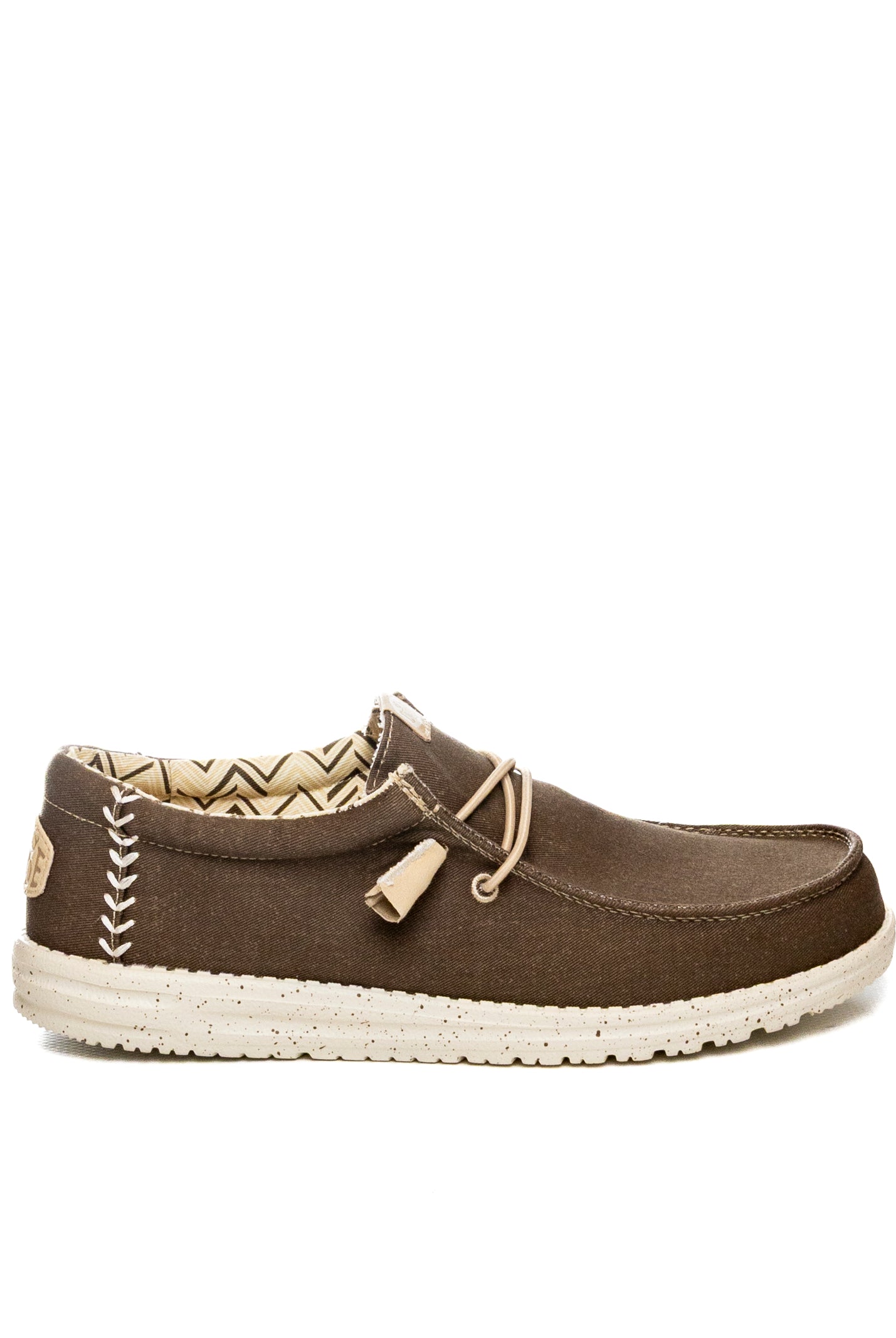 HEY DUDE Slip on wally stretch canvas marrone 40700 WALLY STRETCH CANVAS-2LI