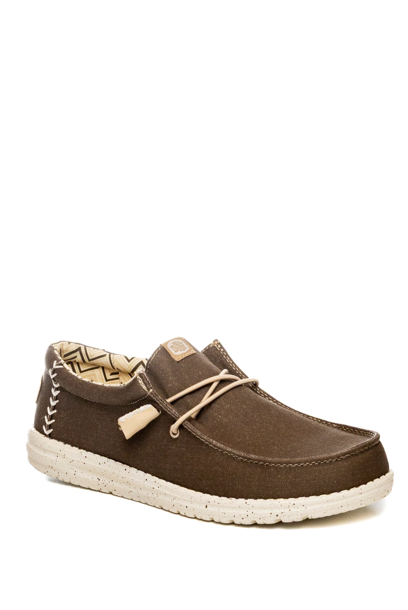 HEY DUDE Slip on wally stretch canvas marrone 40700 WALLY STRETCH CANVAS-2LI